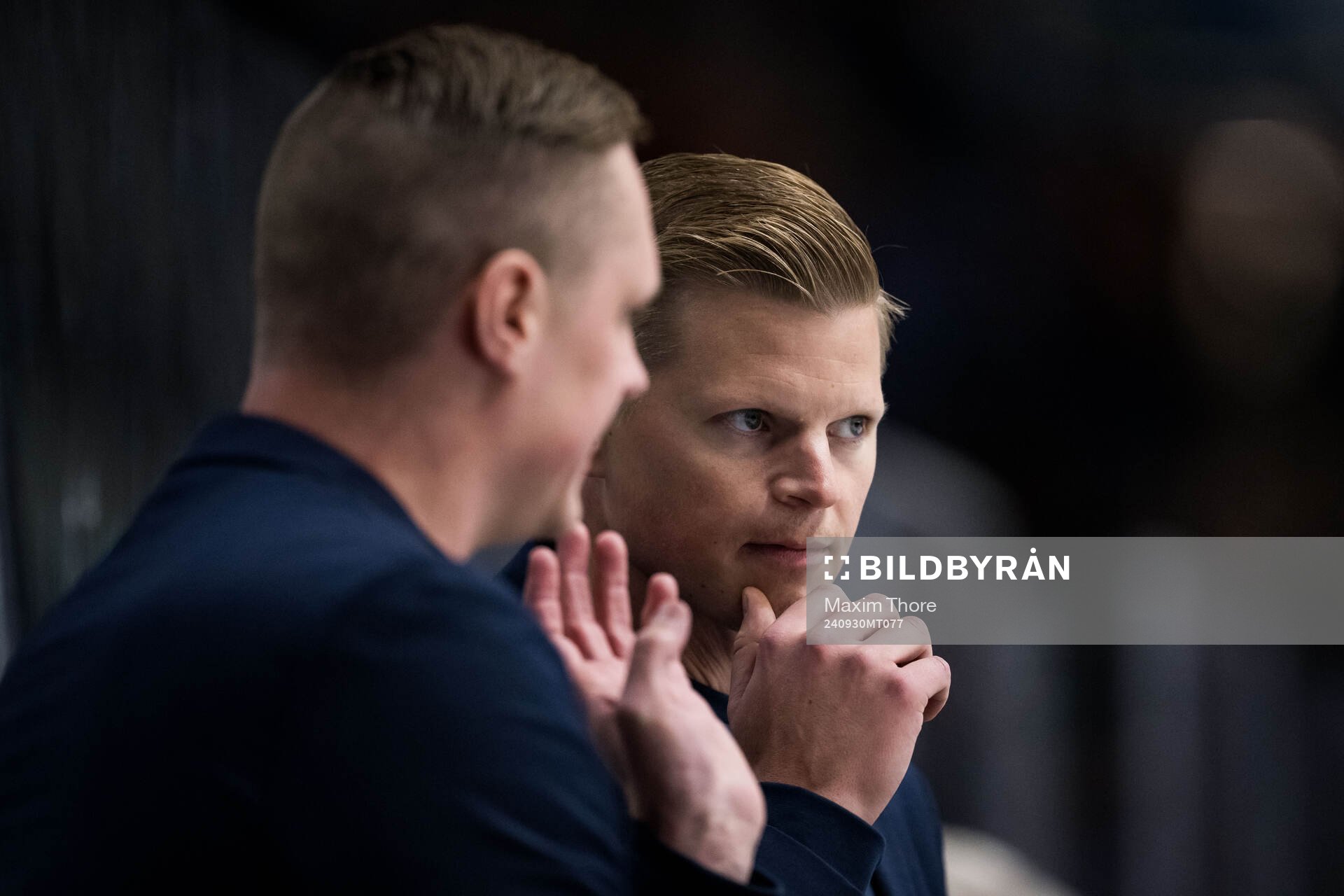 Och Djurgårdens tränare Robert Kimby och assisterande