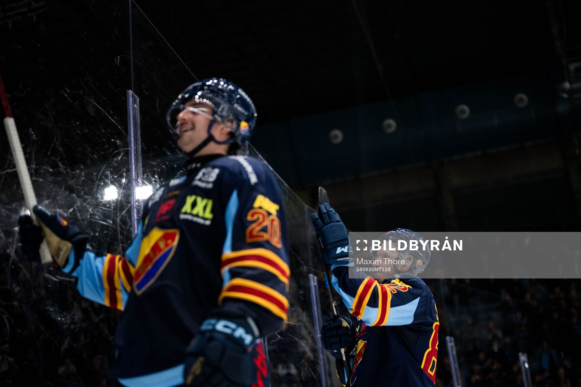Djurgårdens Colby Sissons jublar