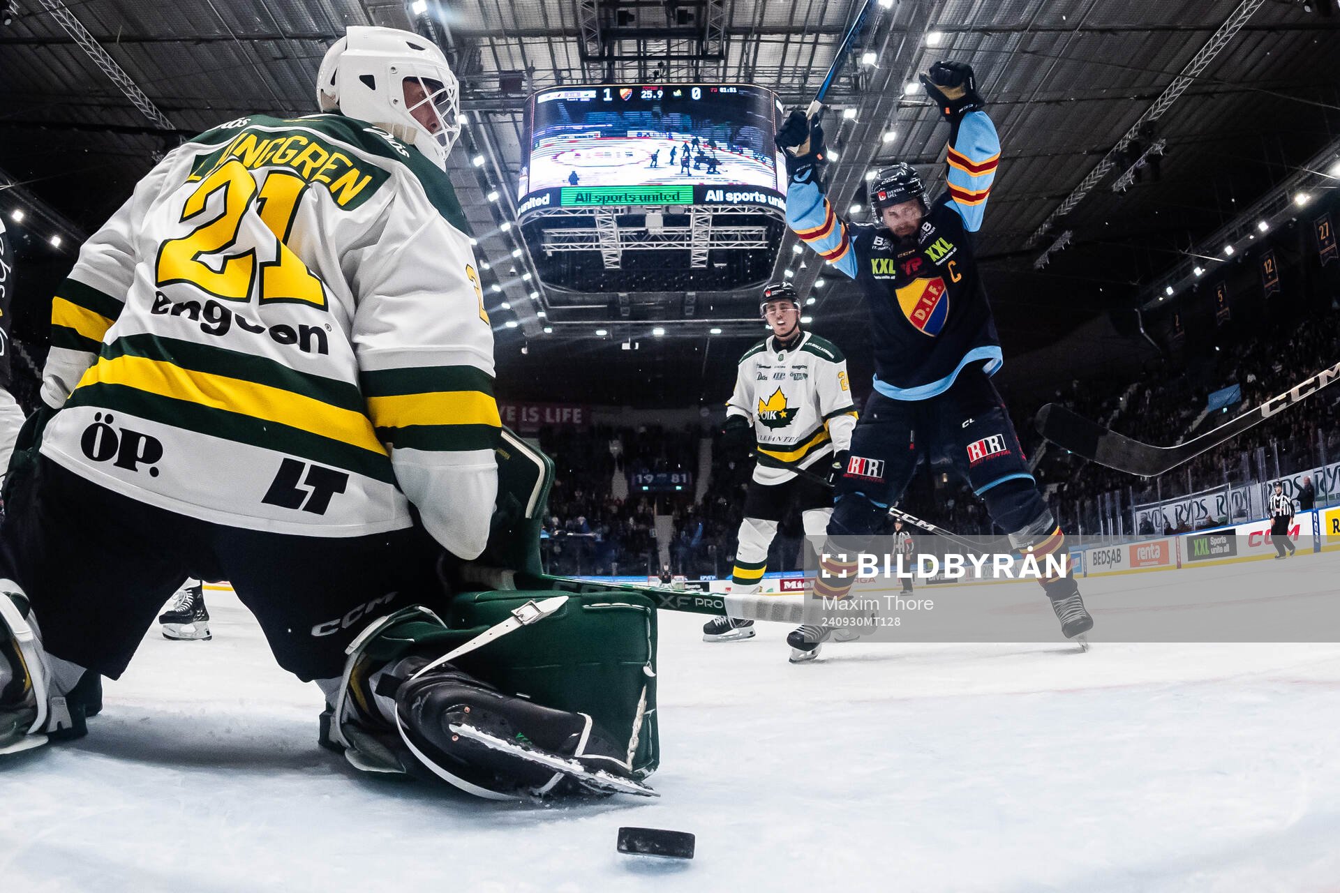 Djurgårdens Marcus Krüger jublar