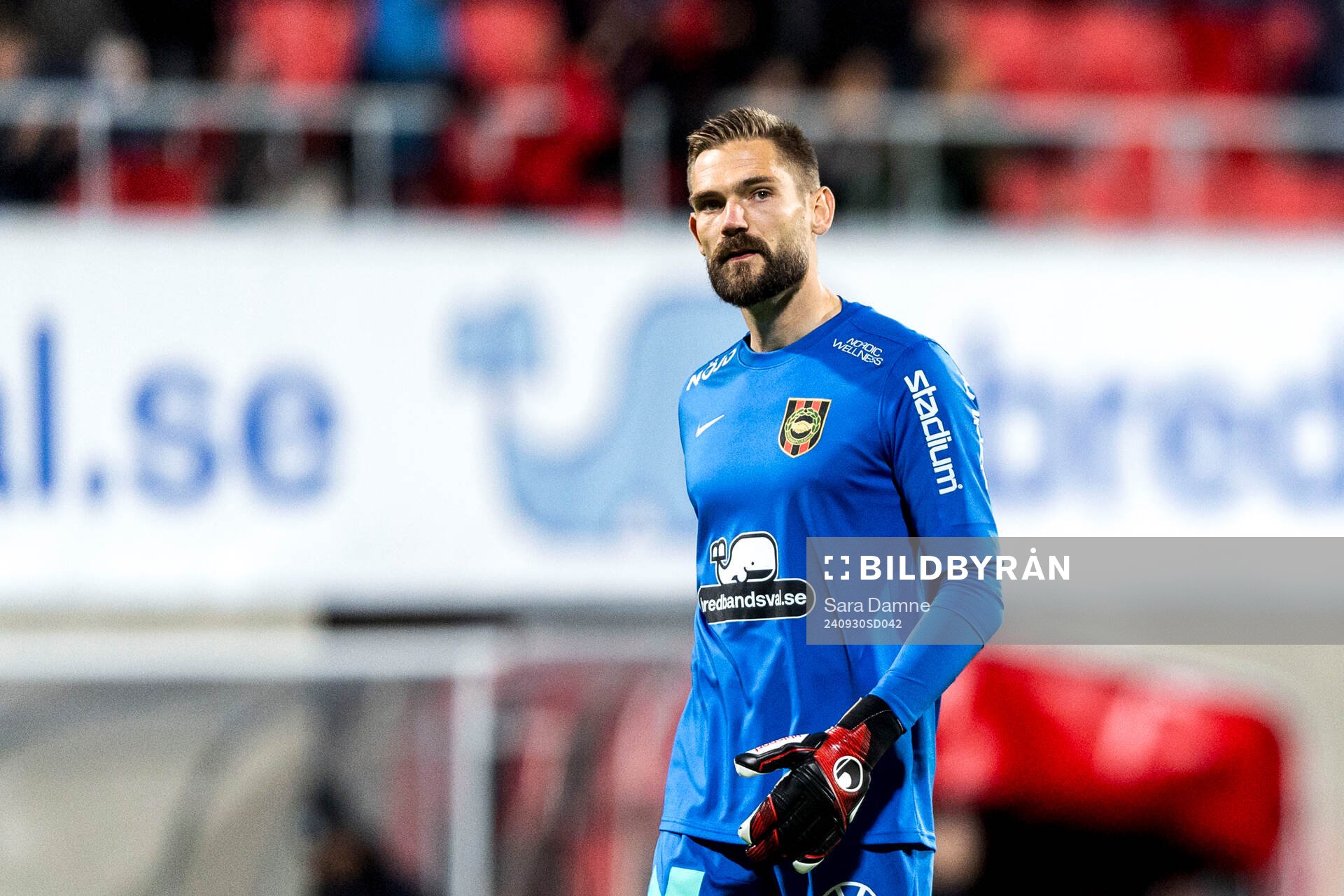Brommapojkarnas målvakt Lucas Hägg Johansson