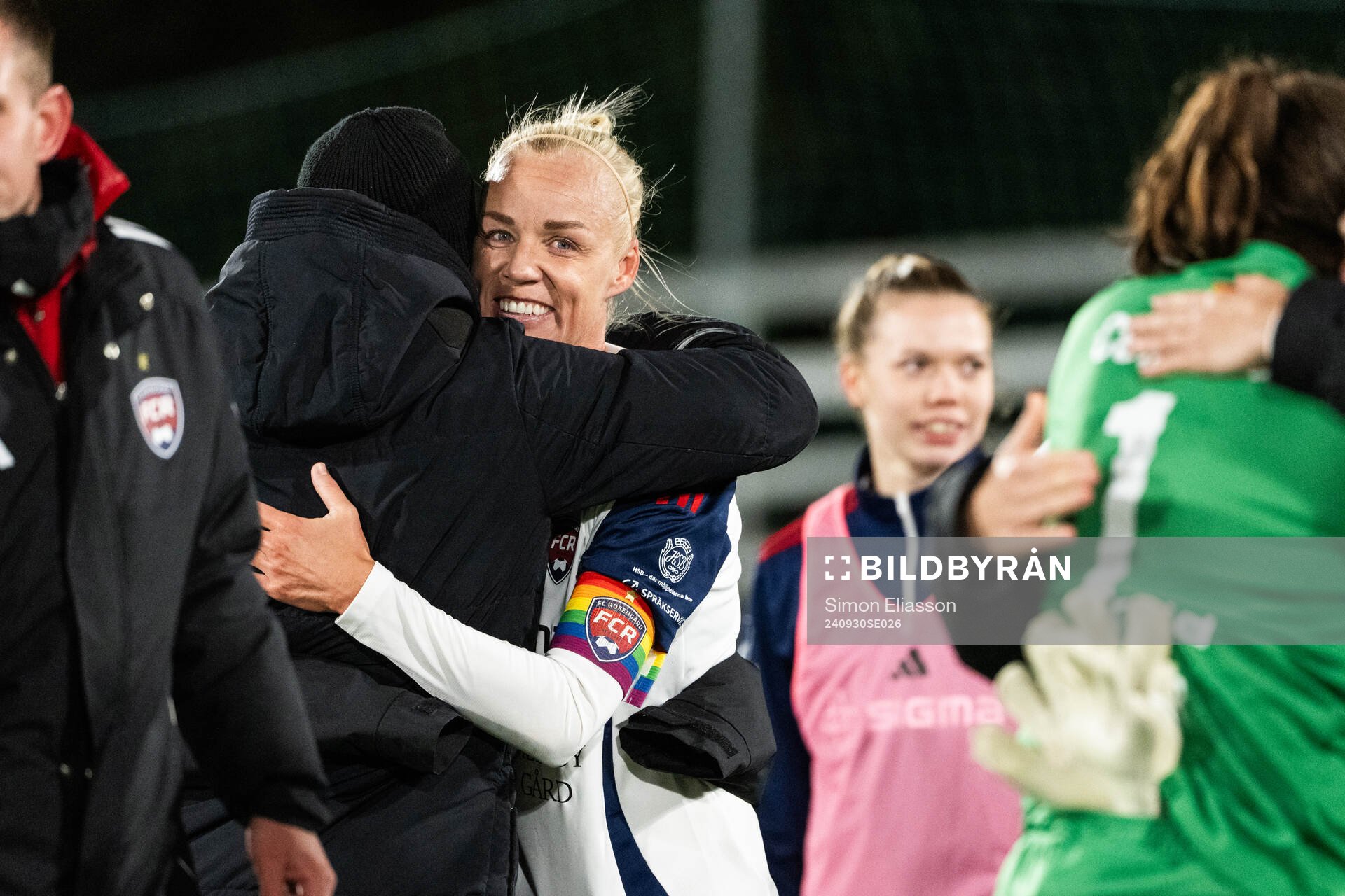 FC Rosengårds Caroline Seger jublar