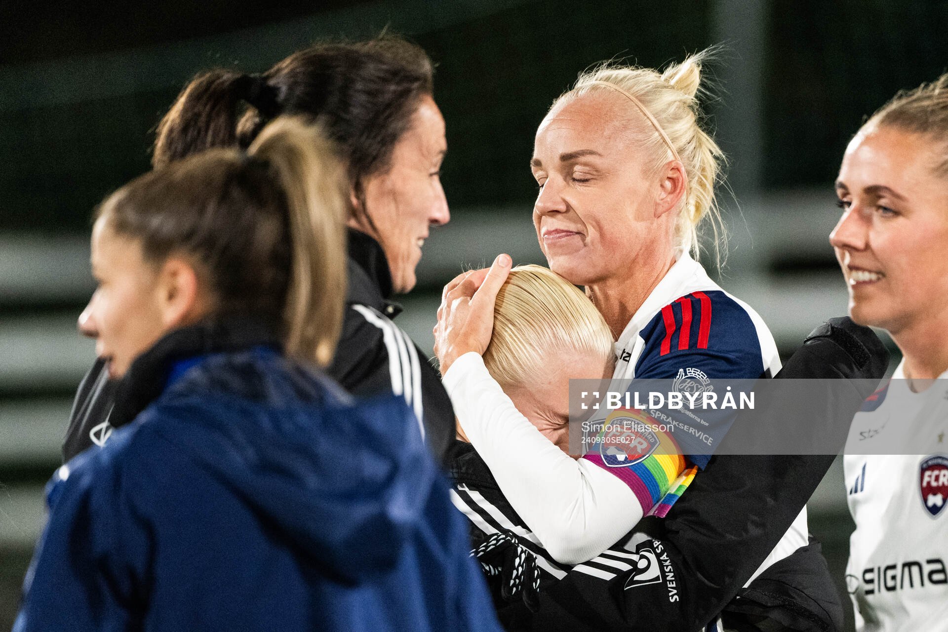 FC Rosengårds Caroline Seger jublar