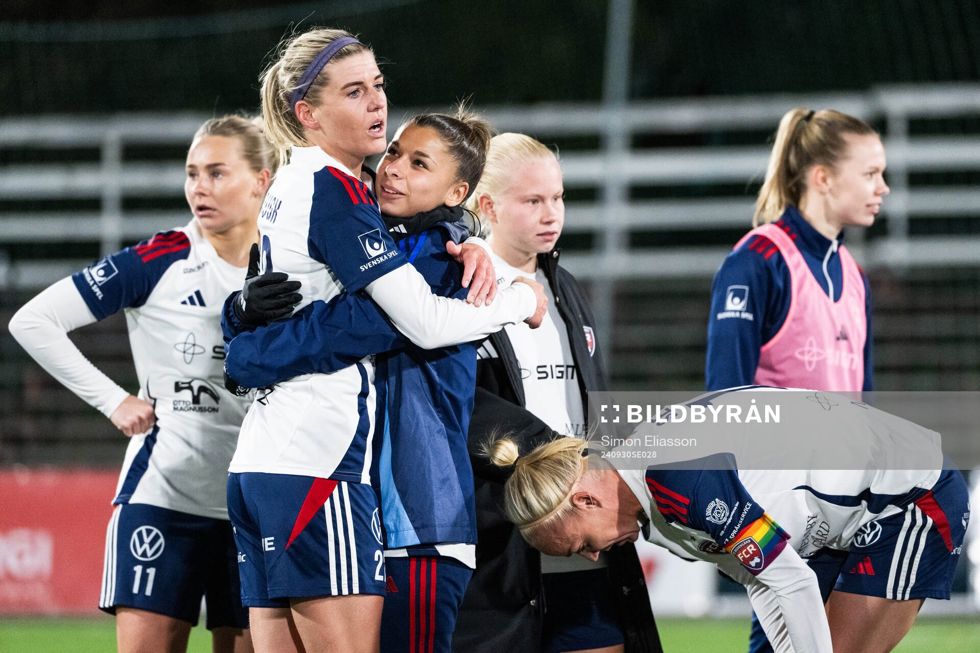 FC Rosengårds Olivia Schough jublar
