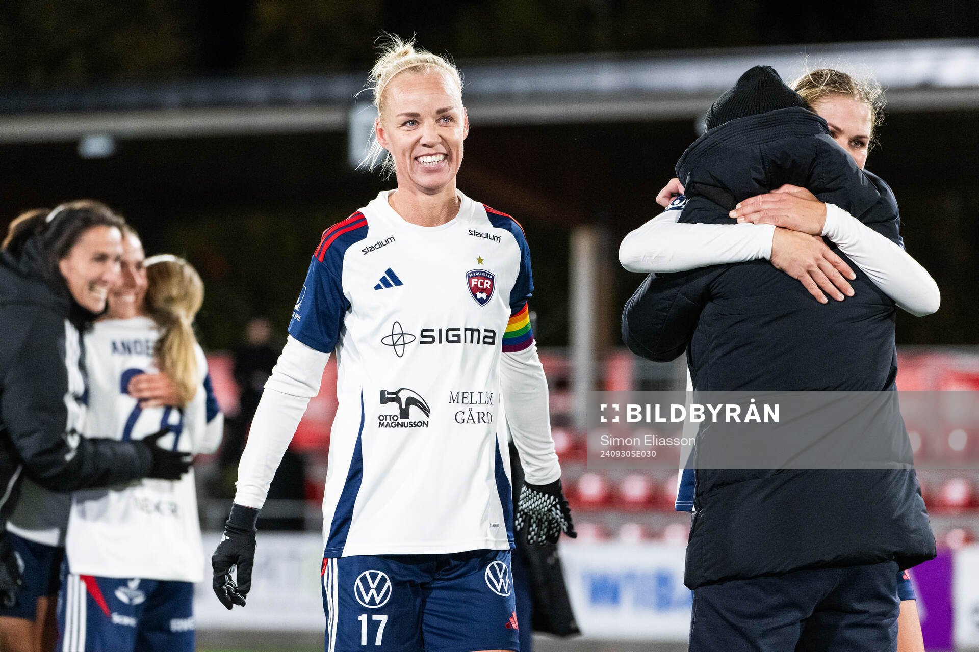 FC Rosengårds Caroline Seger jublar