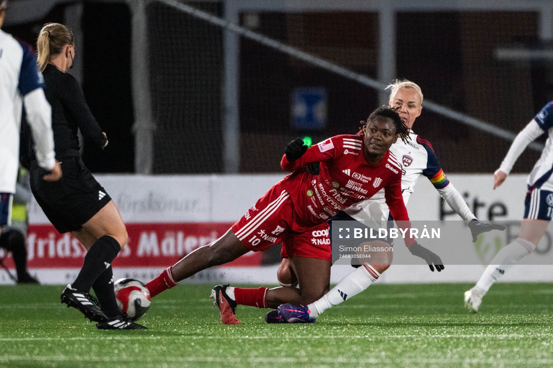Piteås Anam Imo och FC Rosengårds Caroline Seger