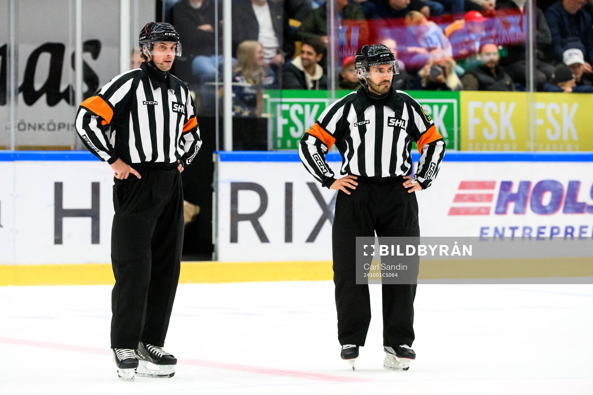 Domare Johan Wedin och Mattias Enroth