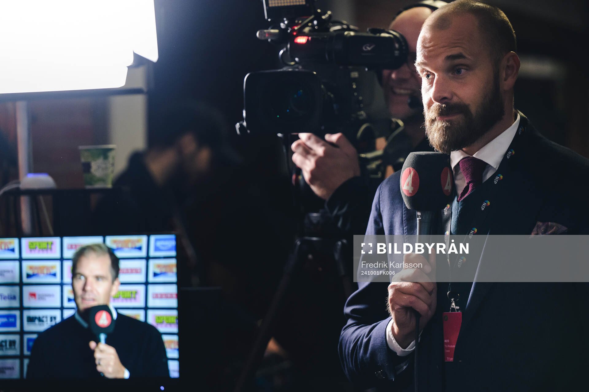Sanny Lindström, kommentator på TV4 som får hoppa in som