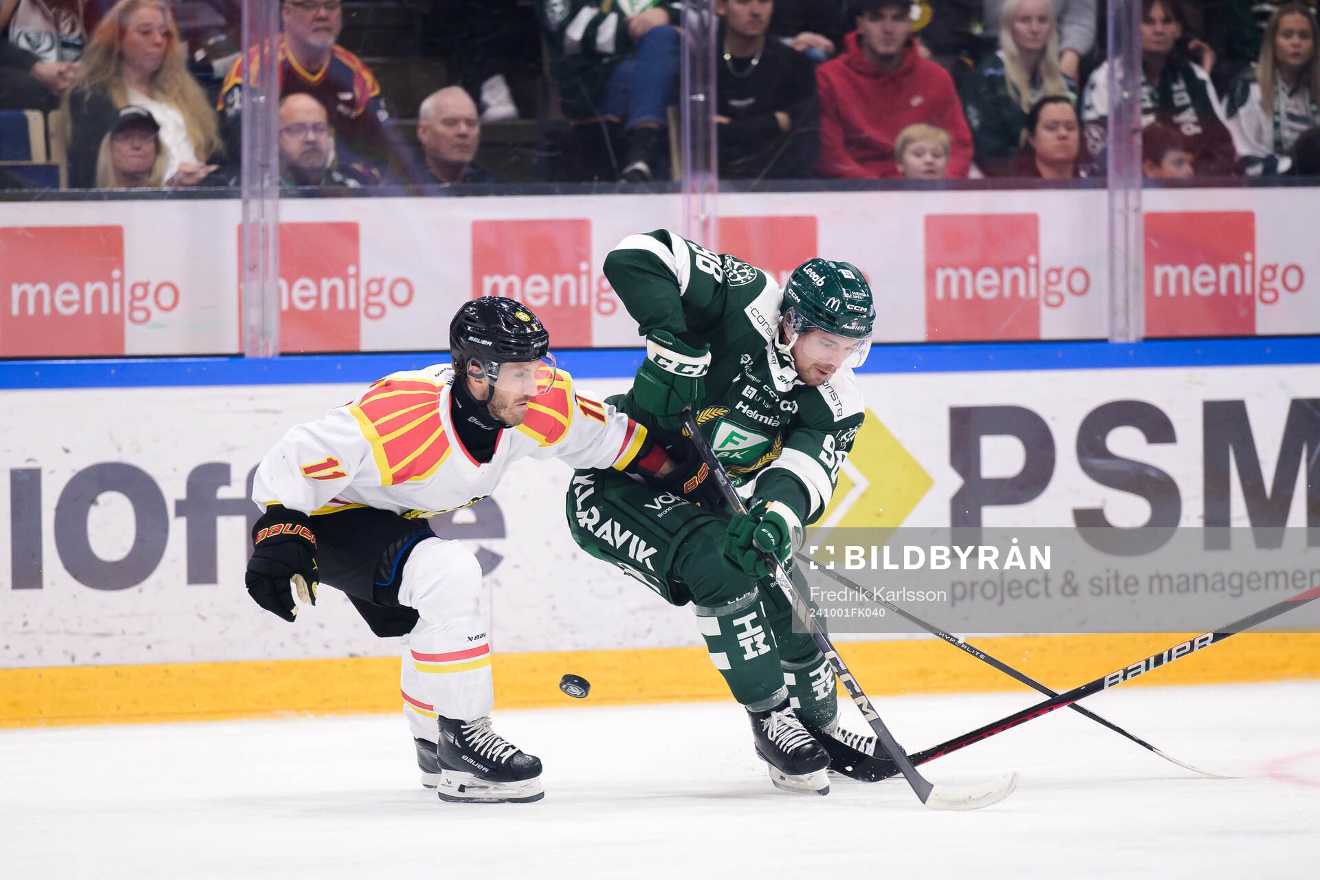 Brynäs Jordan Schroeder och Färjestads Marian Studenic