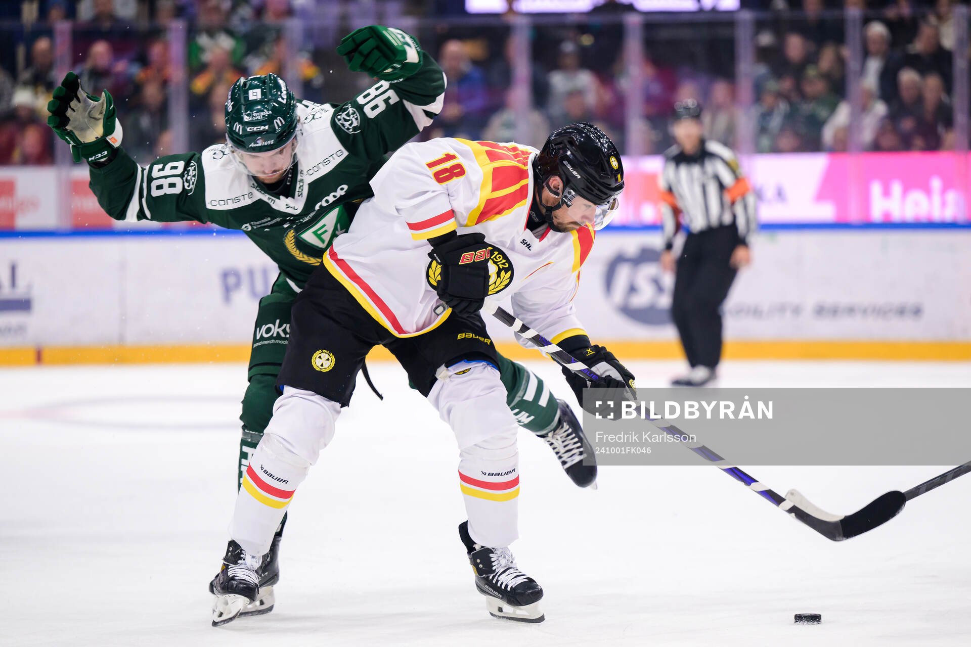 Färjestads Marian Studenic och Brynäs Anton Rödin