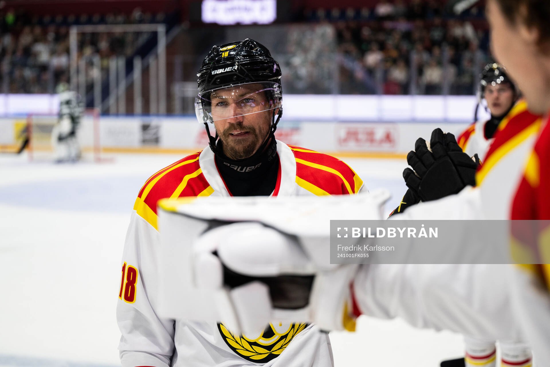 Brynäs Anton Rödin jublar
