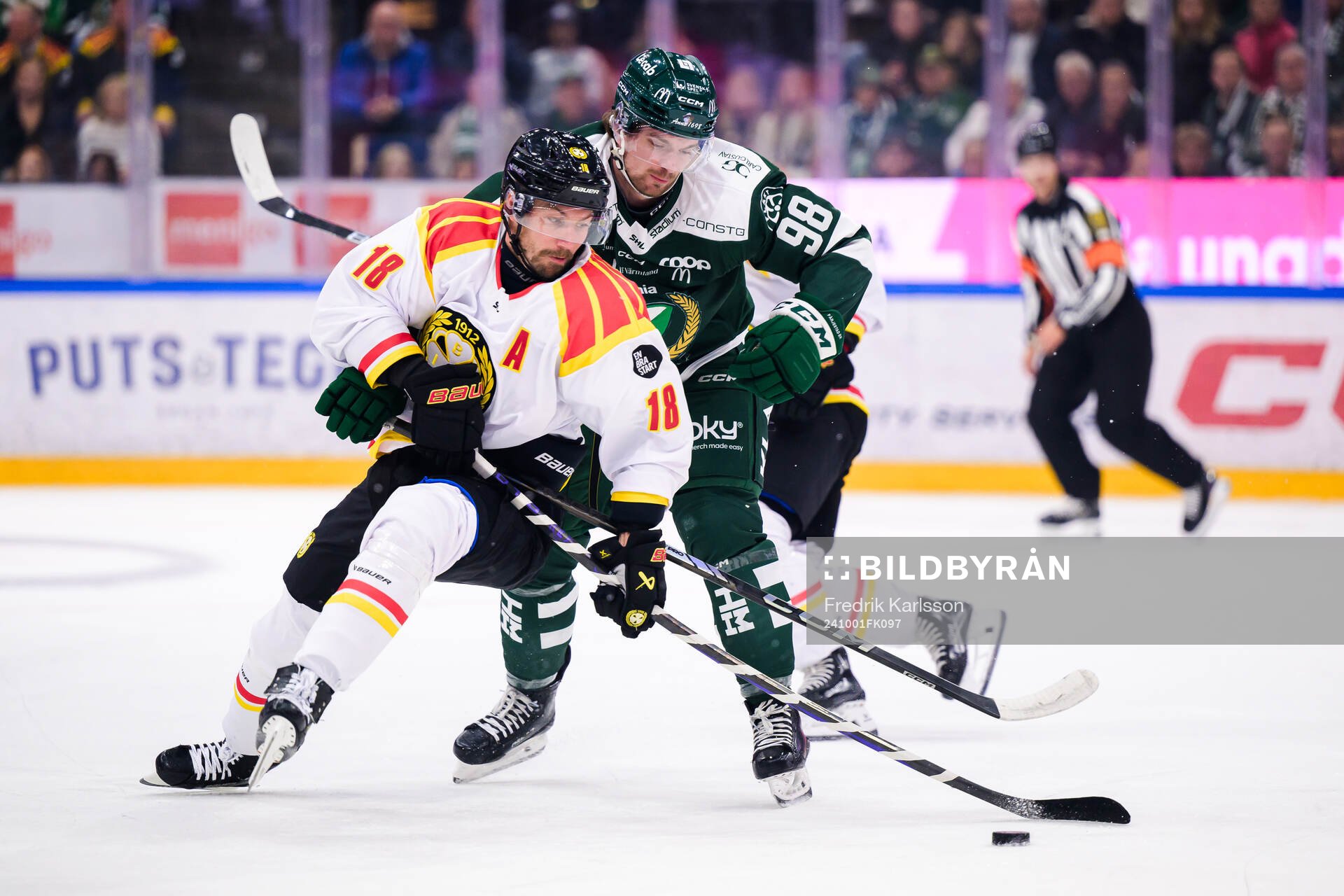 Brynäs Anton Rödin och Färjestads Marian Studenic