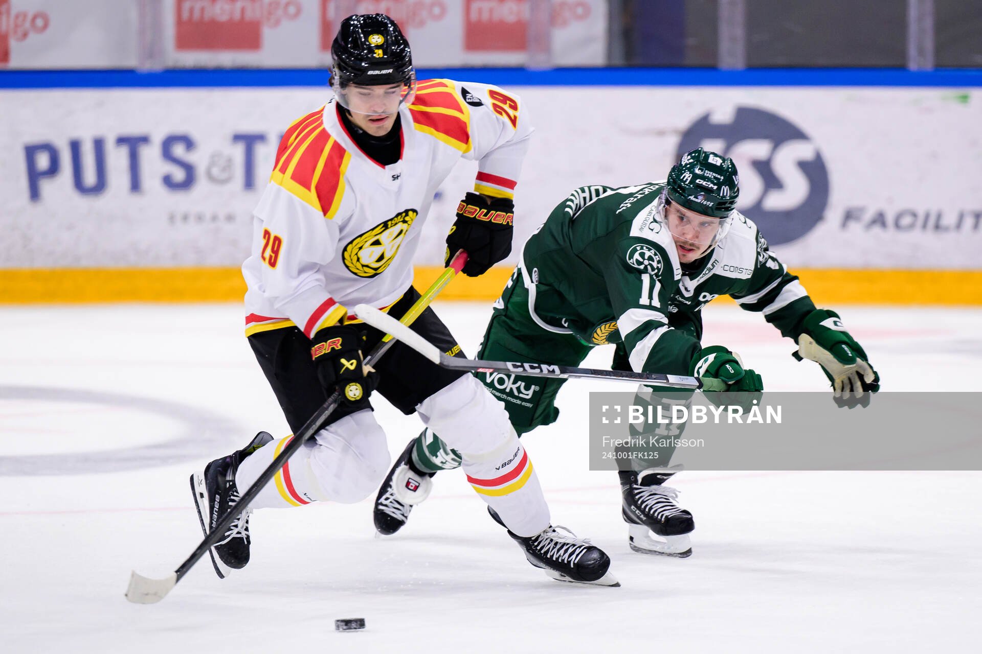 Brynäs Axel Andersson och Färjestads Joakim Nygård