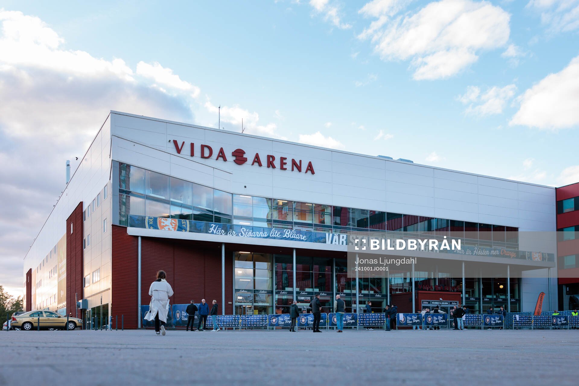 Exteriör vy av Vida arena
