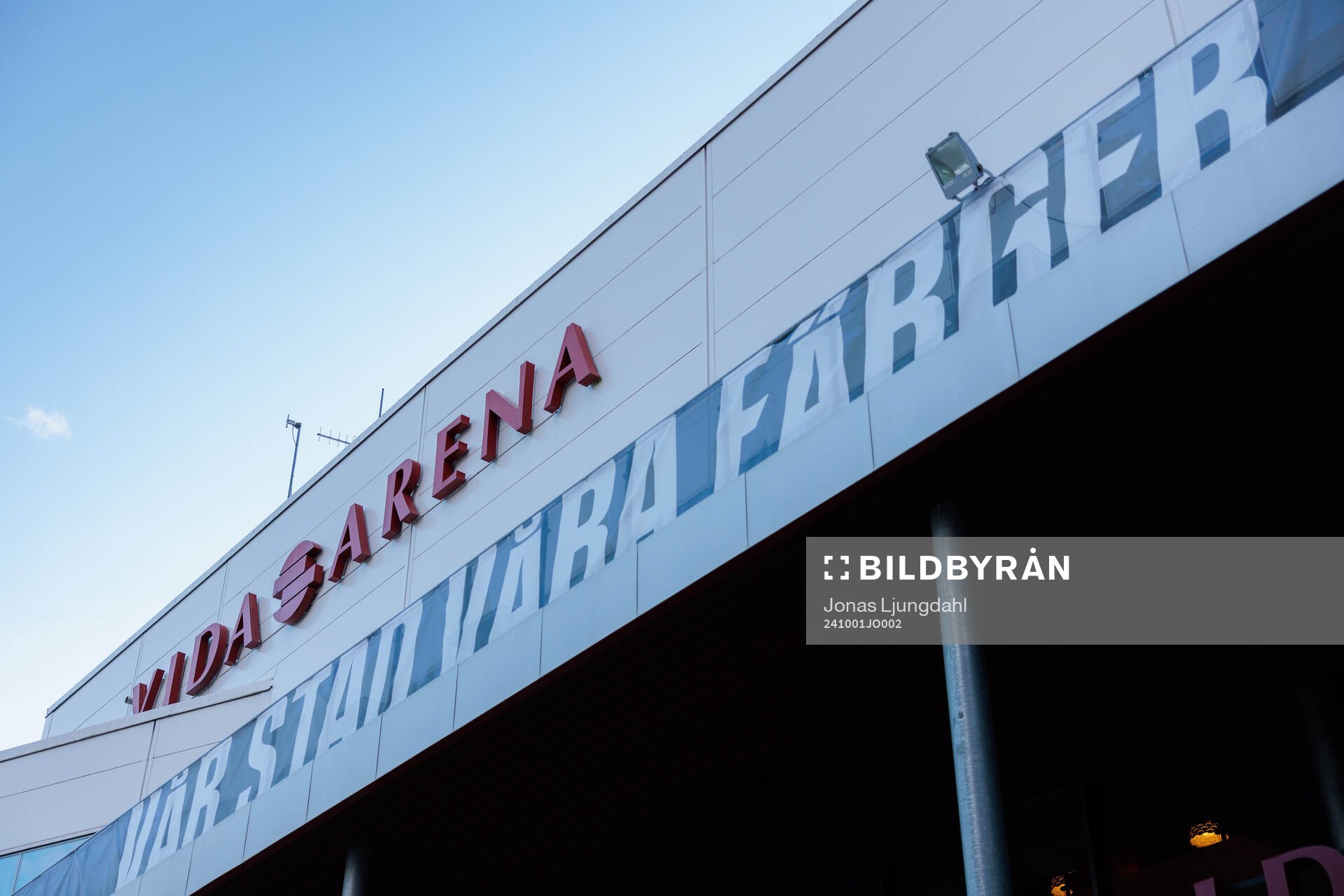 Exteriör vy av Vida arena