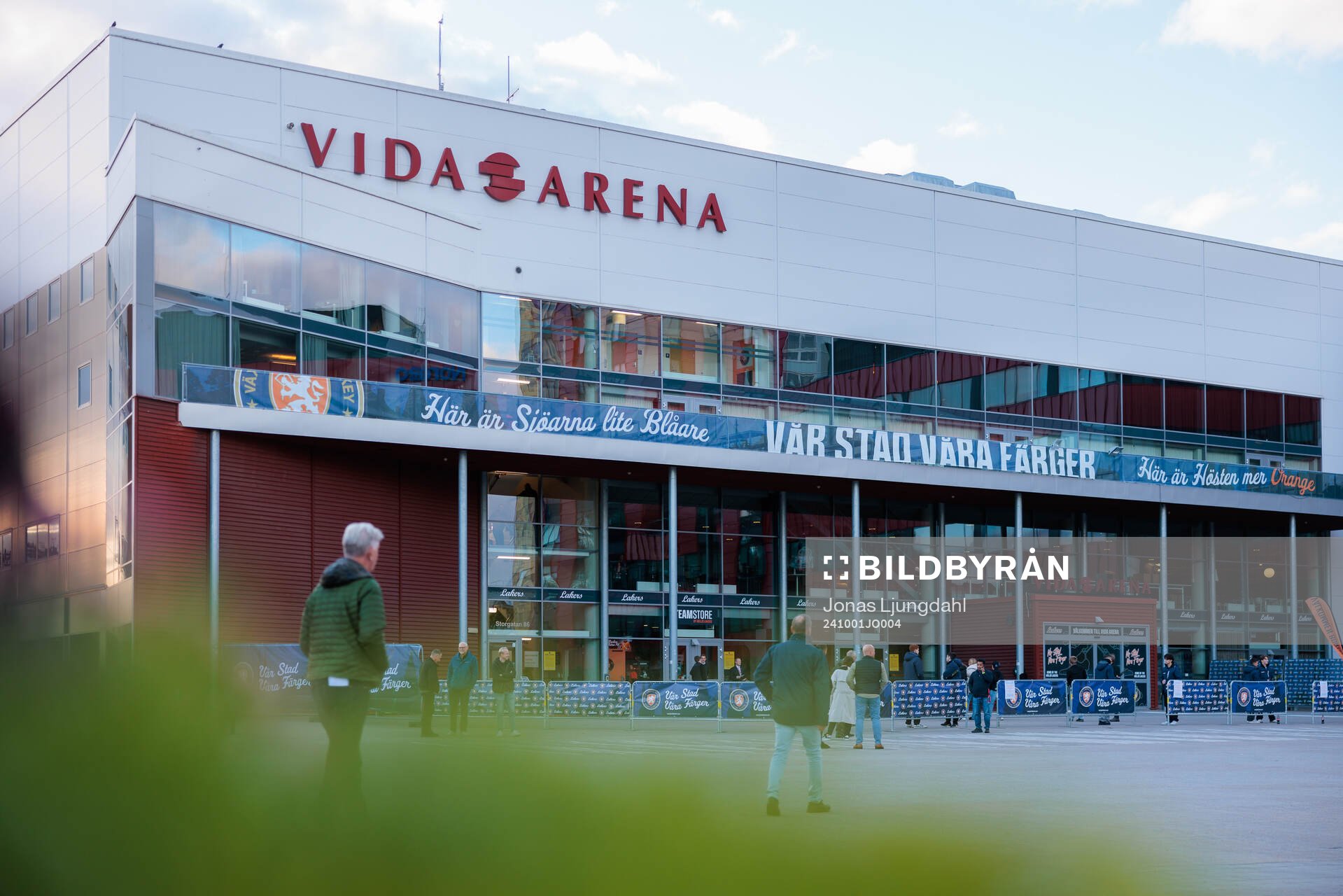 Exteriör vy av Vida arena
