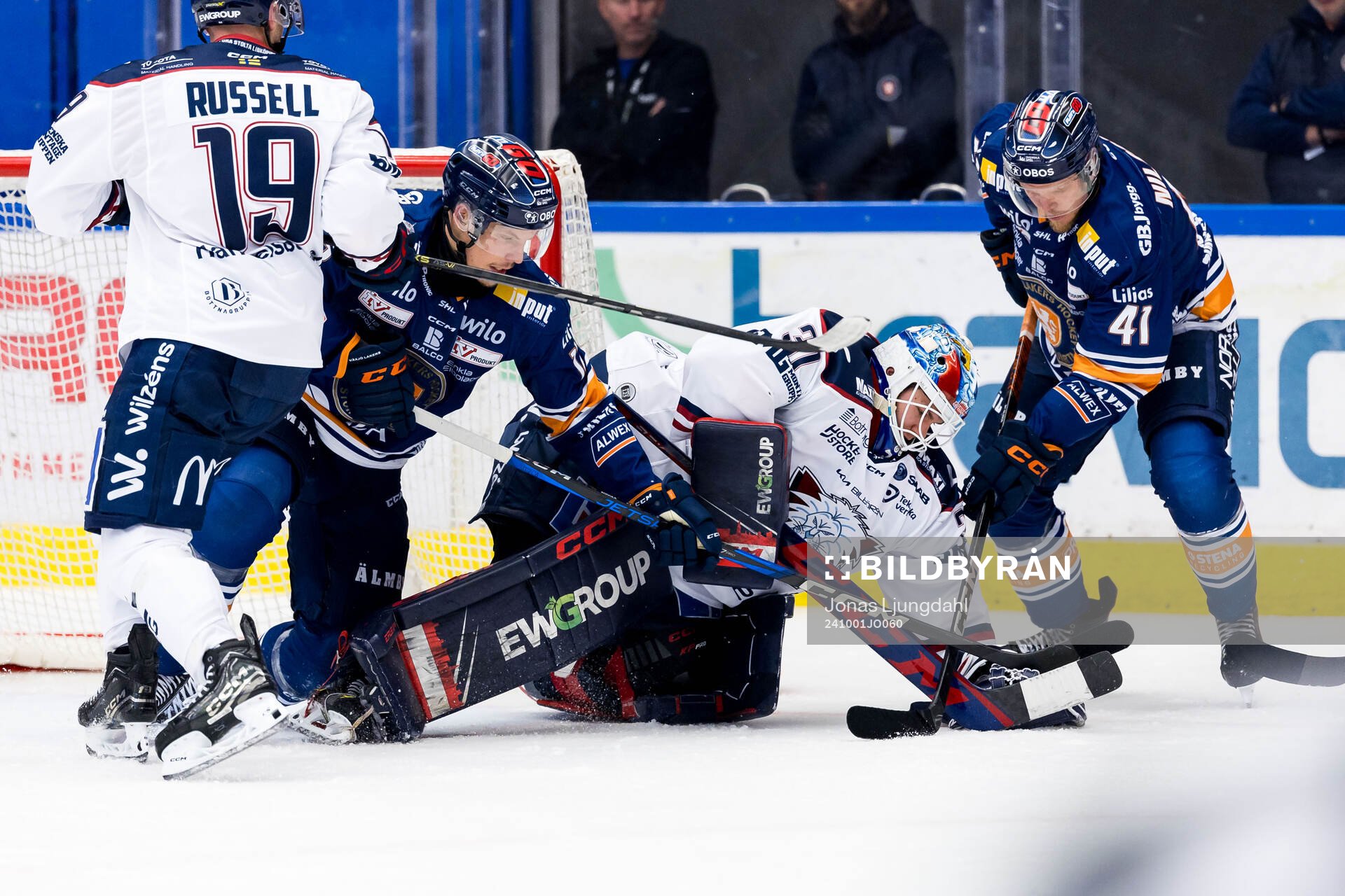 Linköpings målvakt Jesper Myrenberg mot Växjös Otto