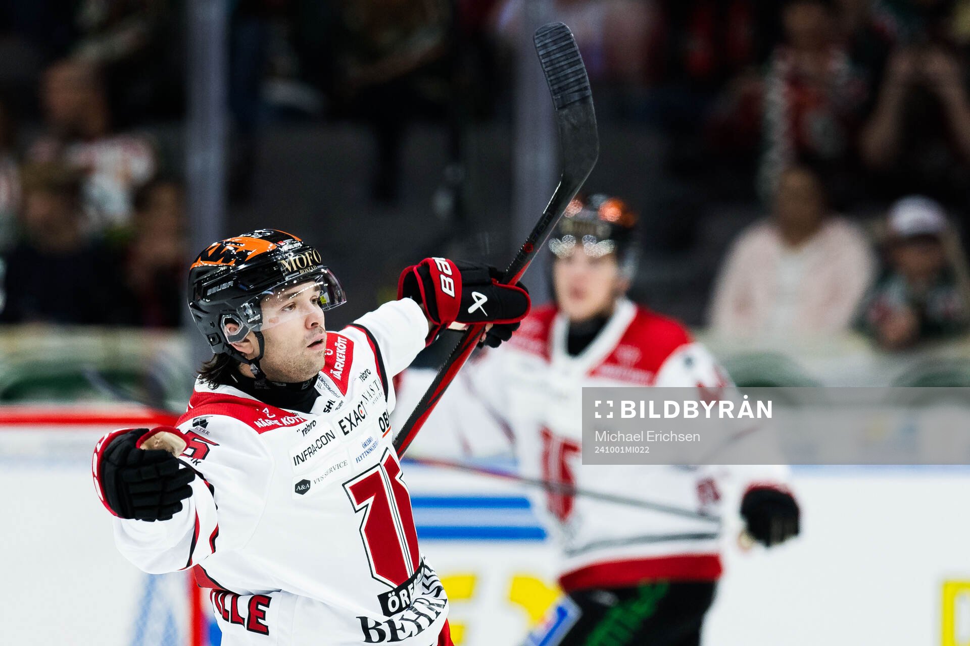 Örebros David Quenneville jublar
