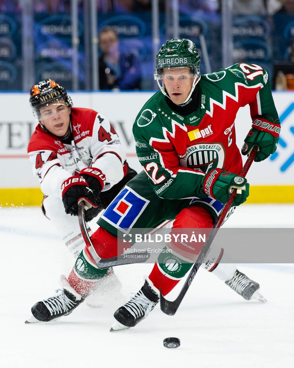 Örebros Melvin Fernström och Frölundas Max Friberg