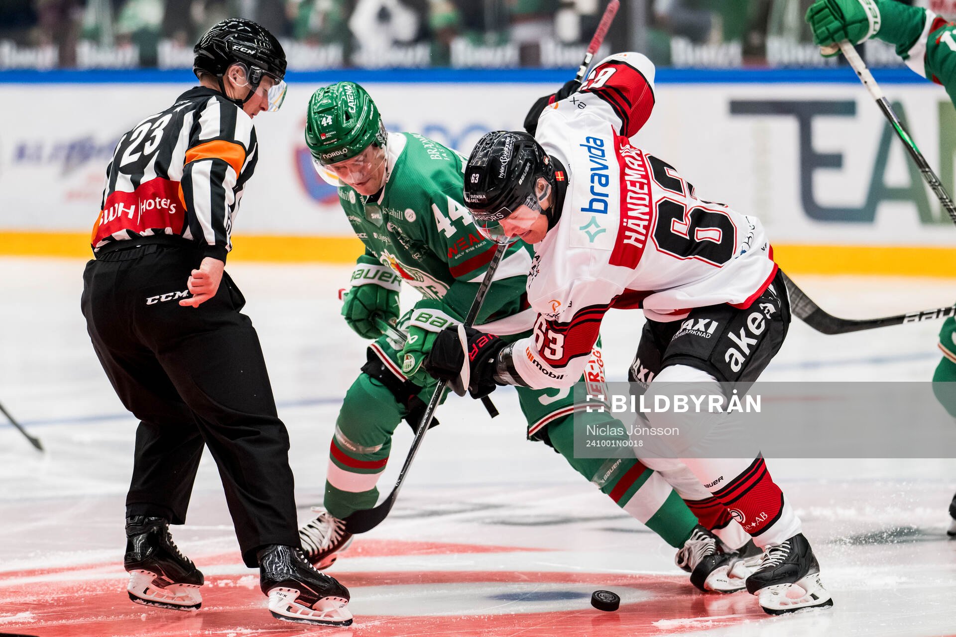 Rögles Jacob Peterson och Malmö Redhawks Fredrik