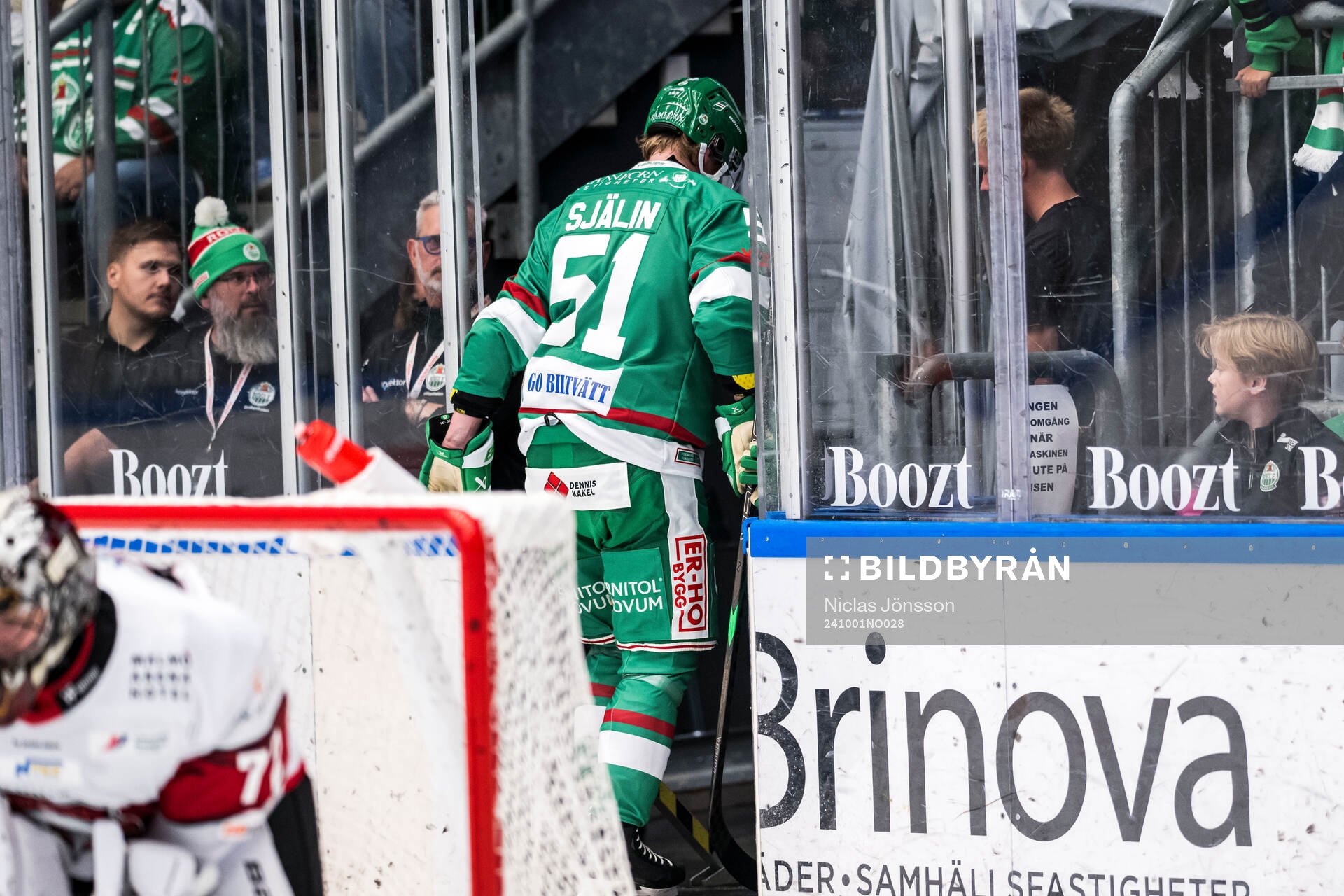Rögles Calle Själin lämnar isen