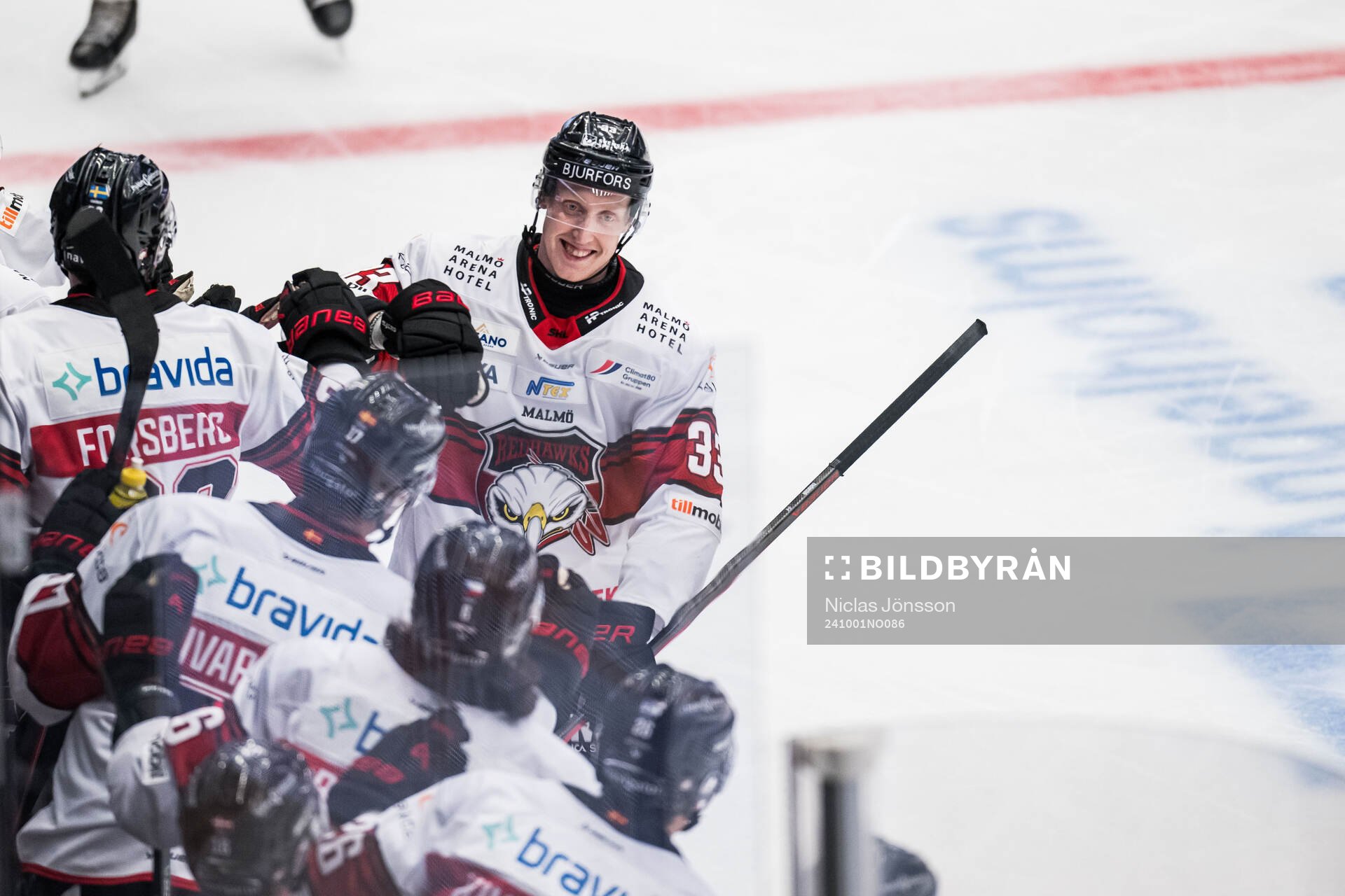 Malmö Redhawks Lassi Thomson jublar