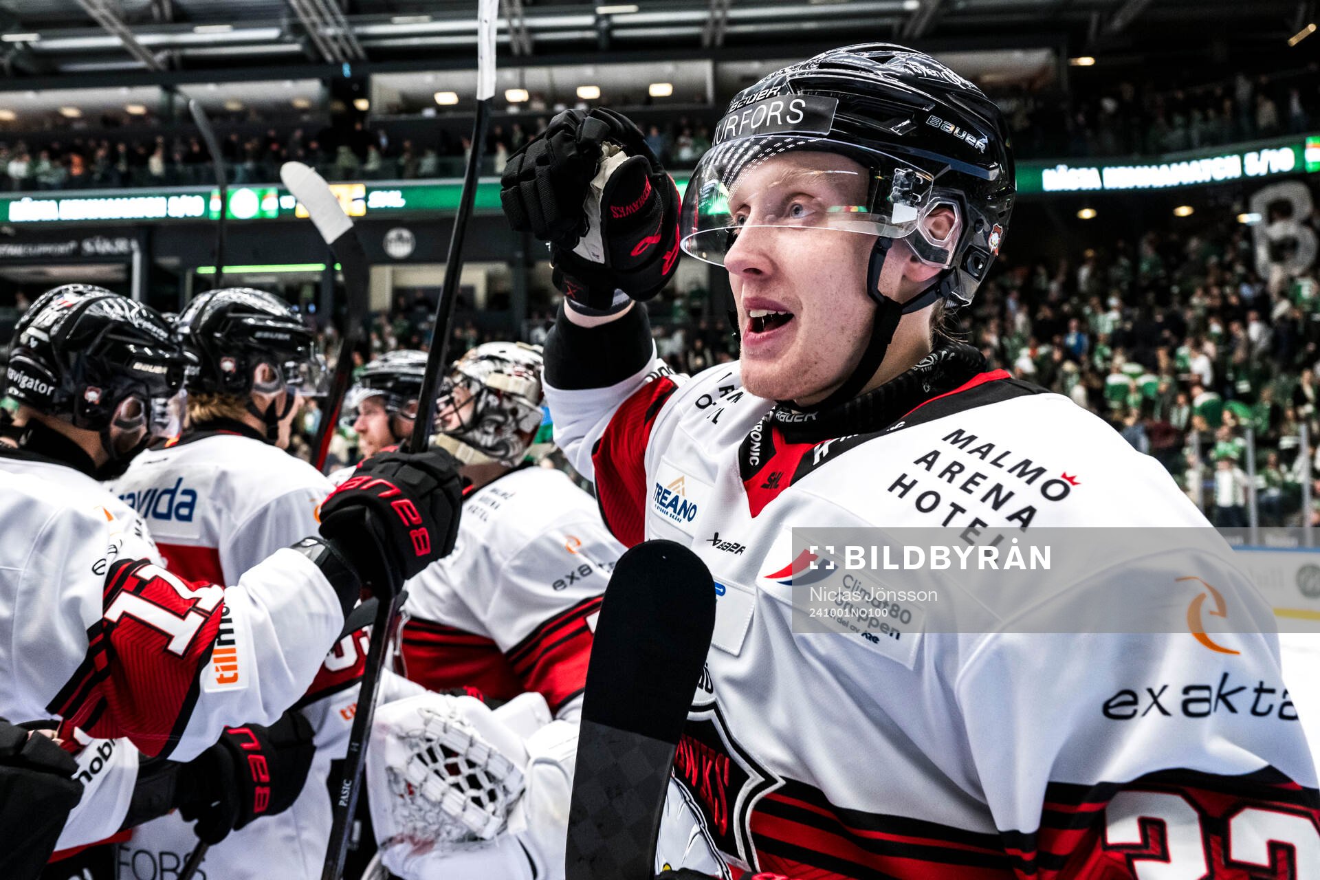 Malmö Redhawks Lassi Thomson jublar