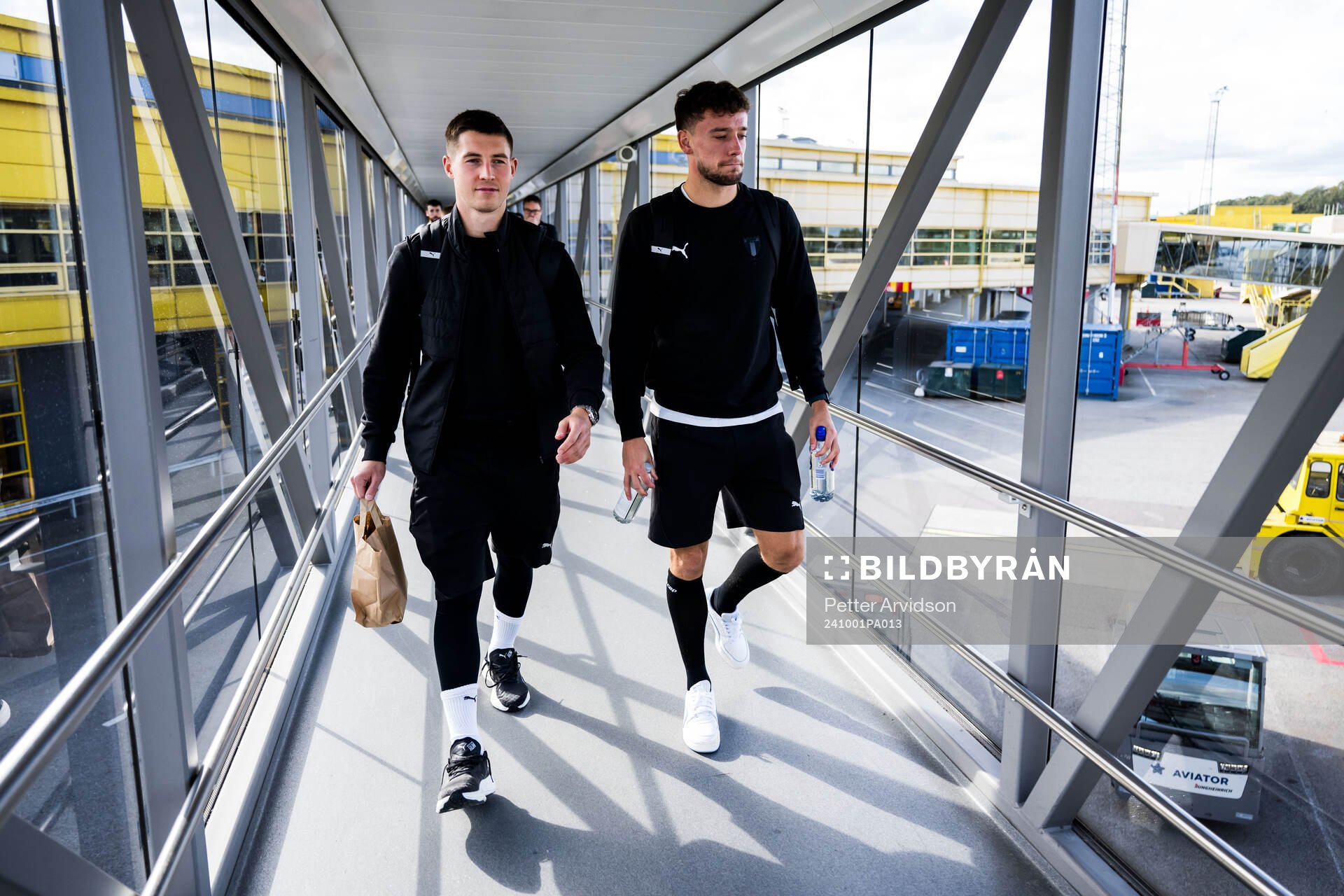Lasse Berg Johnsen and Colin Rösler of Malmö FF
