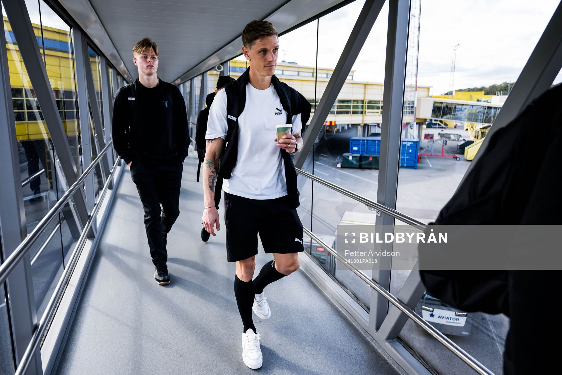 Nils Zätterström and Søren Rieks of Malmö FF