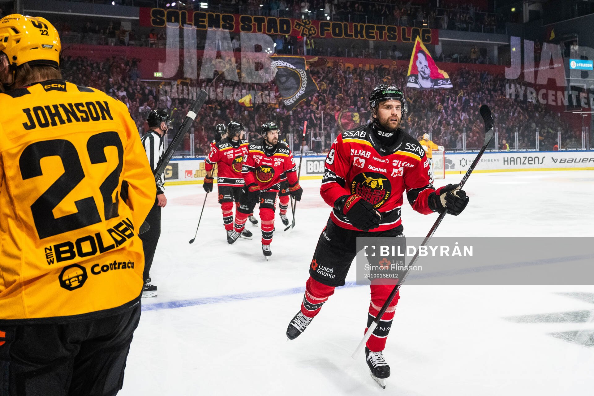 Luleås Pontus Själin jublar