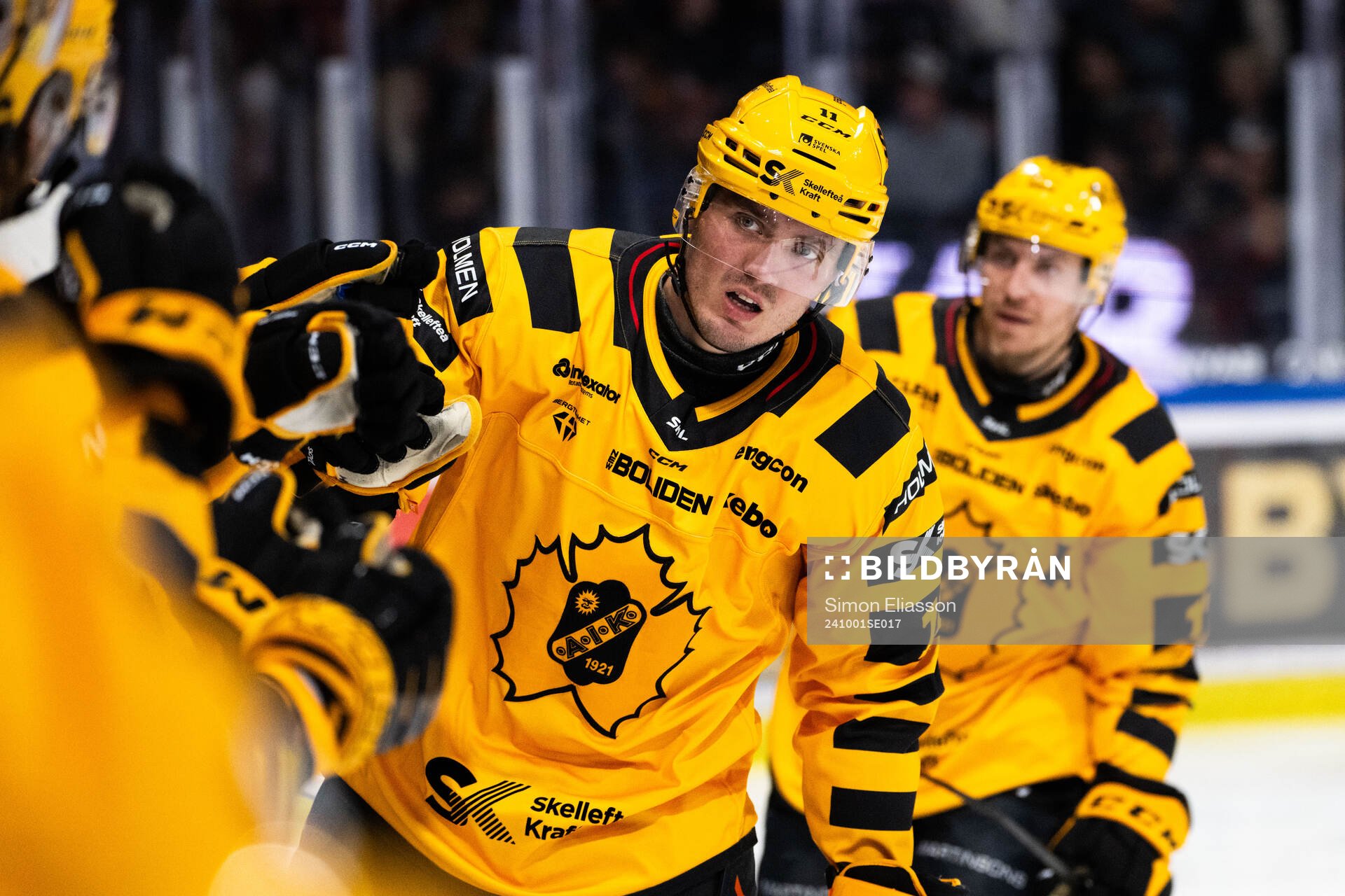 Skellefteås Max Lindholm jublar