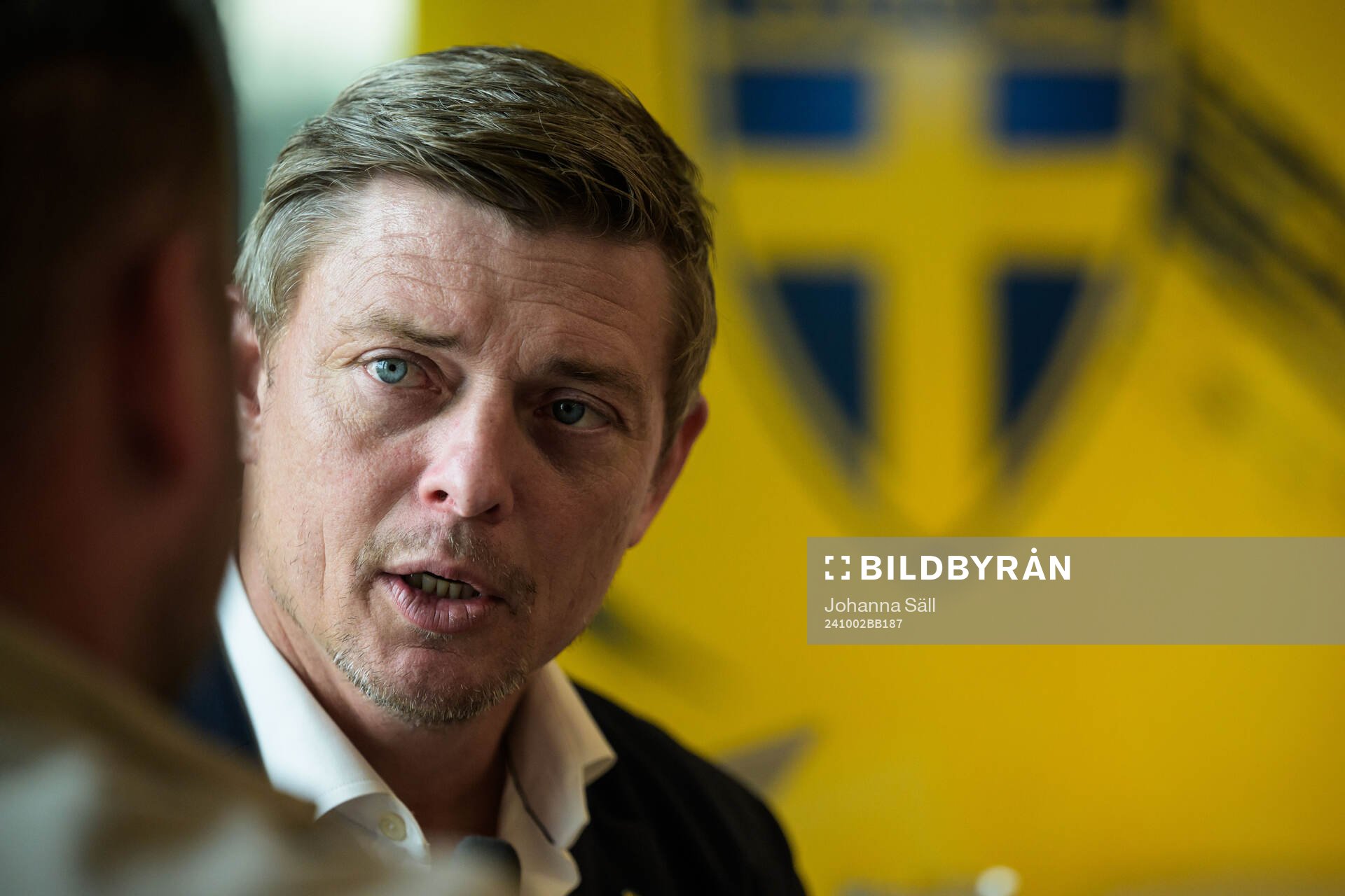 Head coach Jon Dahl Tomasson of the Swedish national