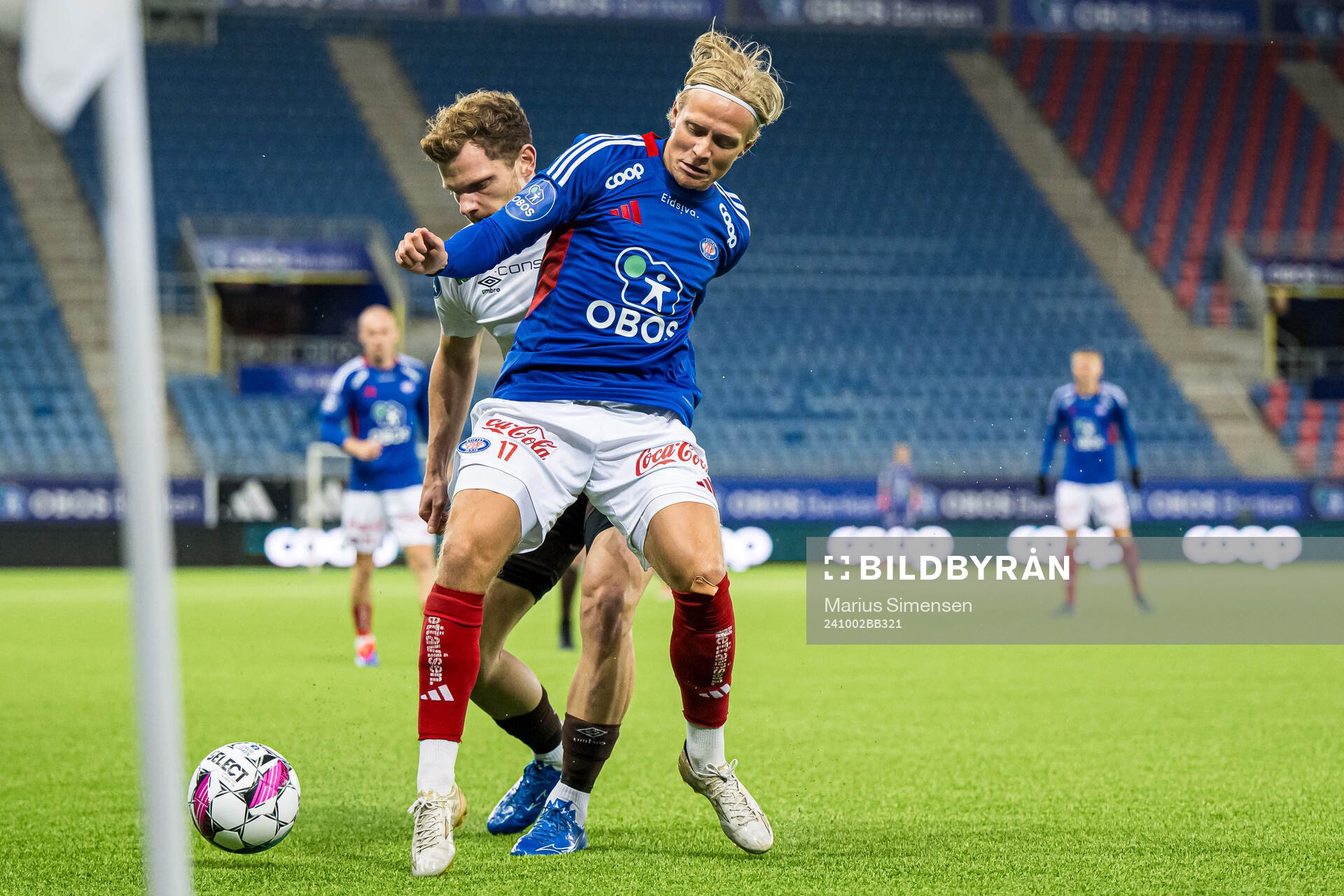Carl Lange of Vålerenga during the OBOS-ligaen match between Vålerenga and Mjøndalen on October 2, 2024 in Oslo.