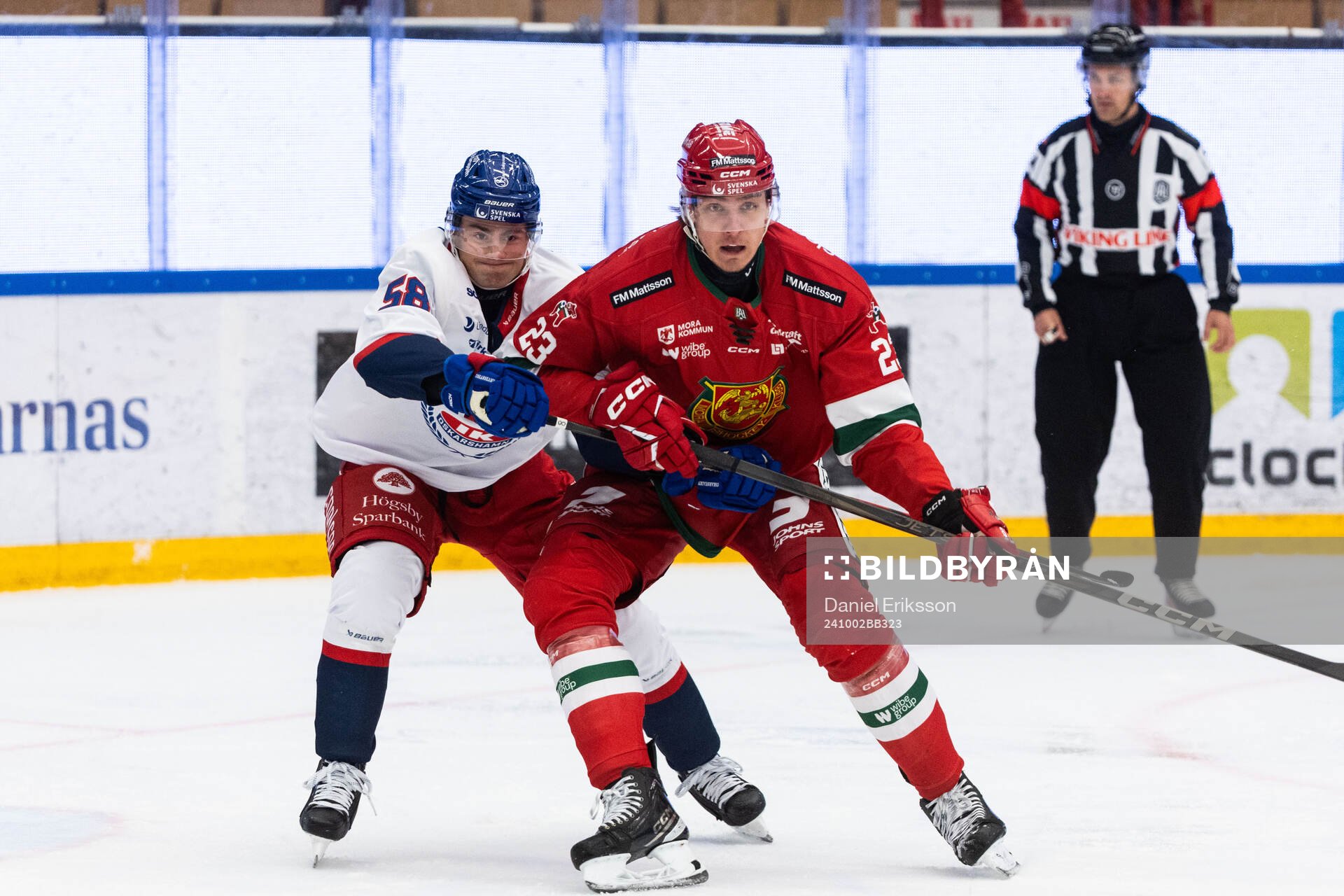 IK Oskarshamns Hugo Jonasson och Moras Gustav Olhaver