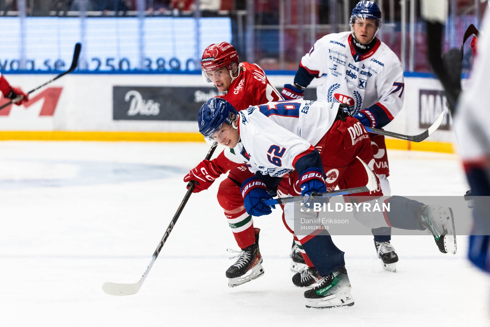 Moras Gabriel Säll och IK Oskarshamns Felix Nilsson