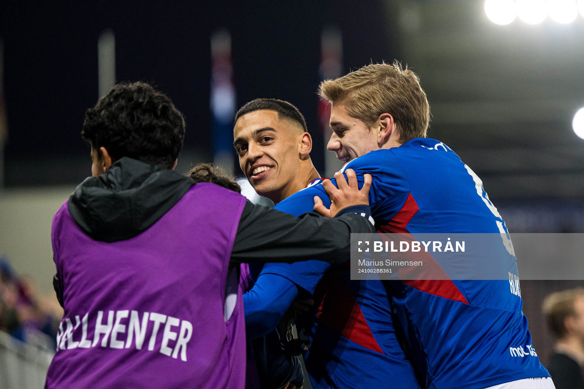 Jones El-Abdellaoui of Vålerenga celebrates
