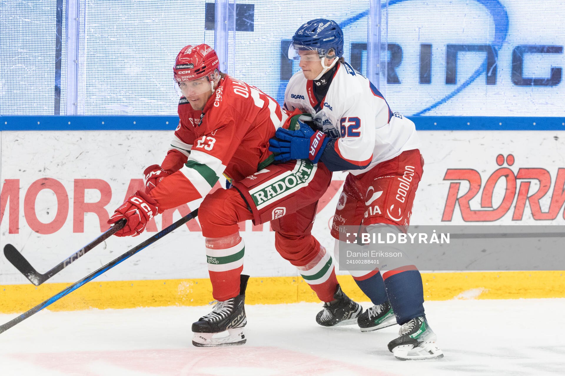 Moras Gustav Olhaver och IK Oskarshamns Felix Nilsson