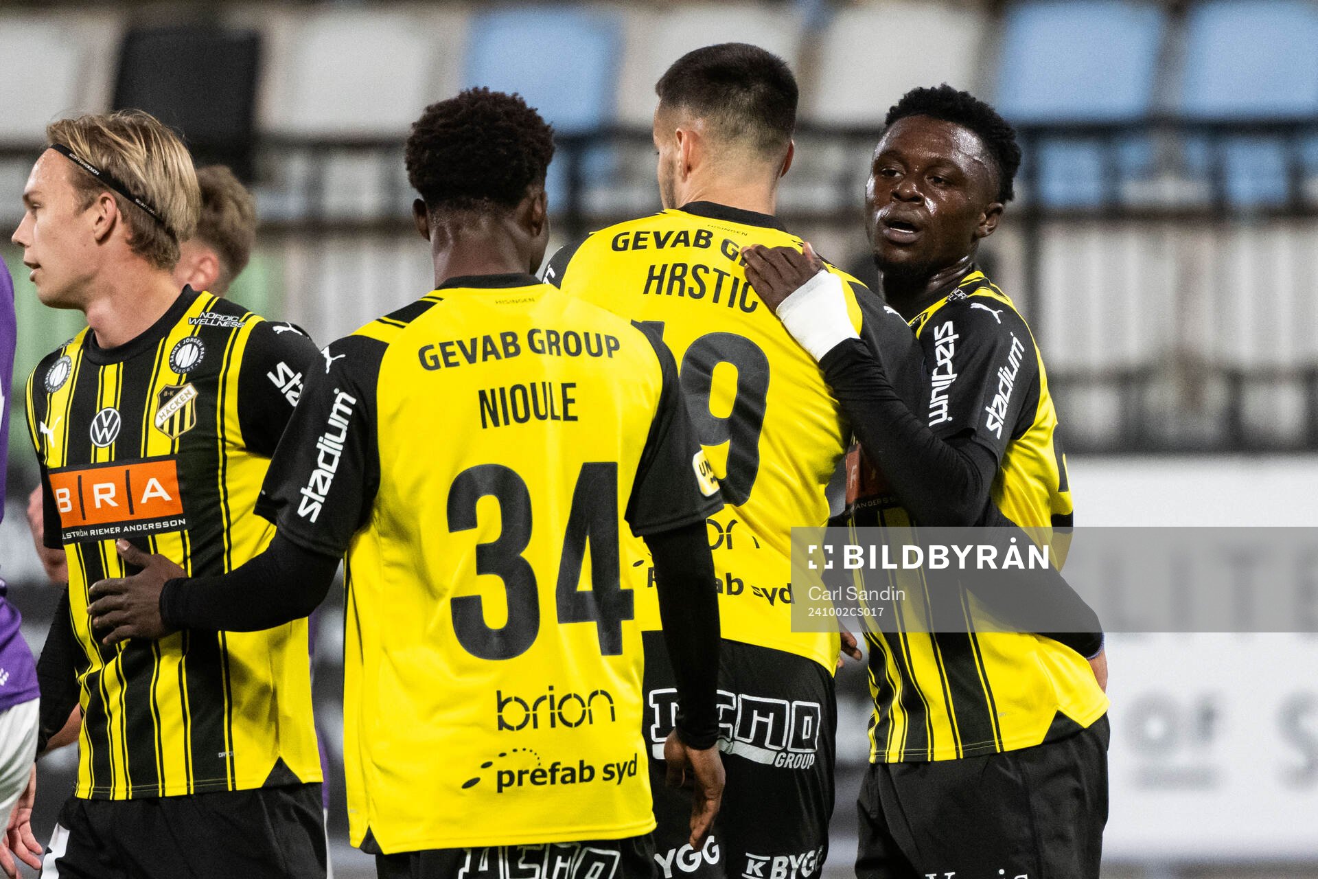 Häckens Zeidane Inoussa jublar
