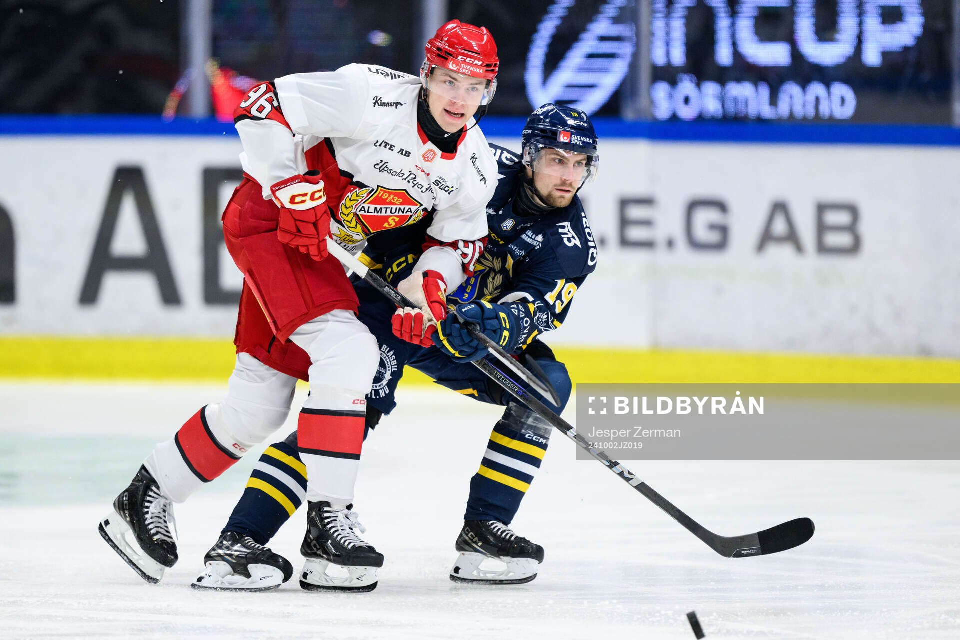 Almtunas William Proos och Södertäljes Hampus Harlestam