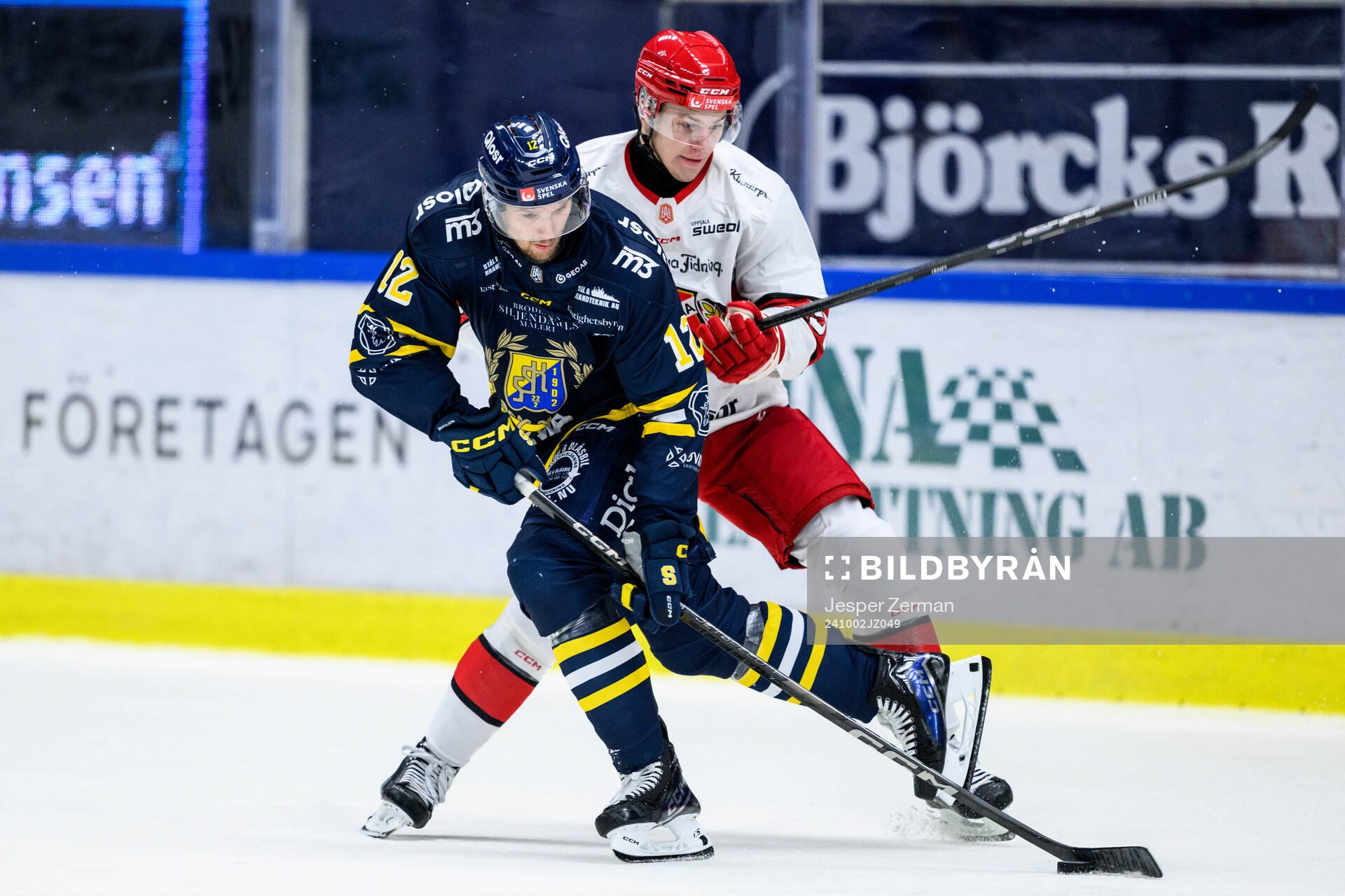 Södertäljes Viktor Liljegren och Almtunas William Proos
