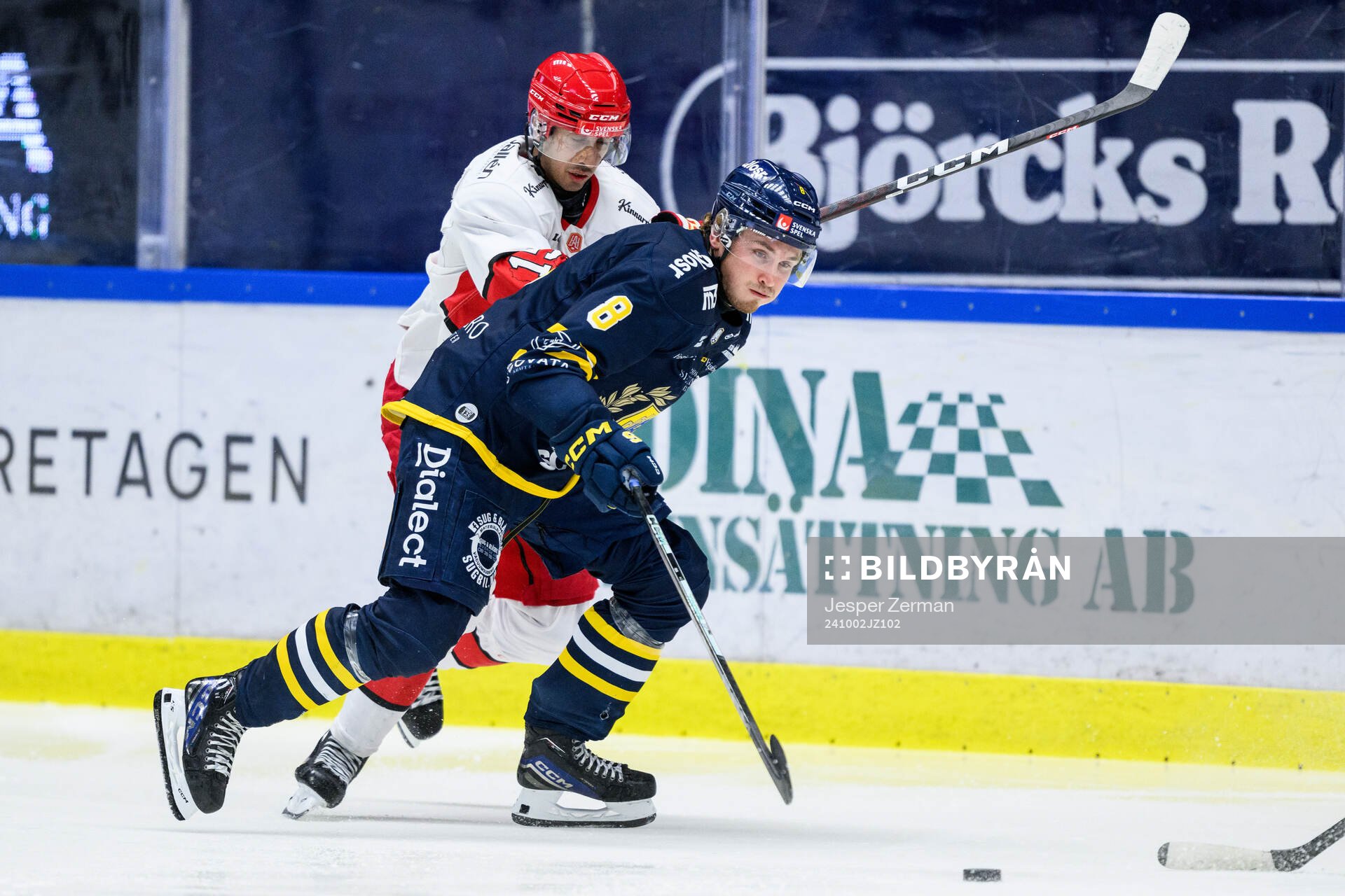 Almtunas Marcus Karlström och Södertäljes William Wiå
