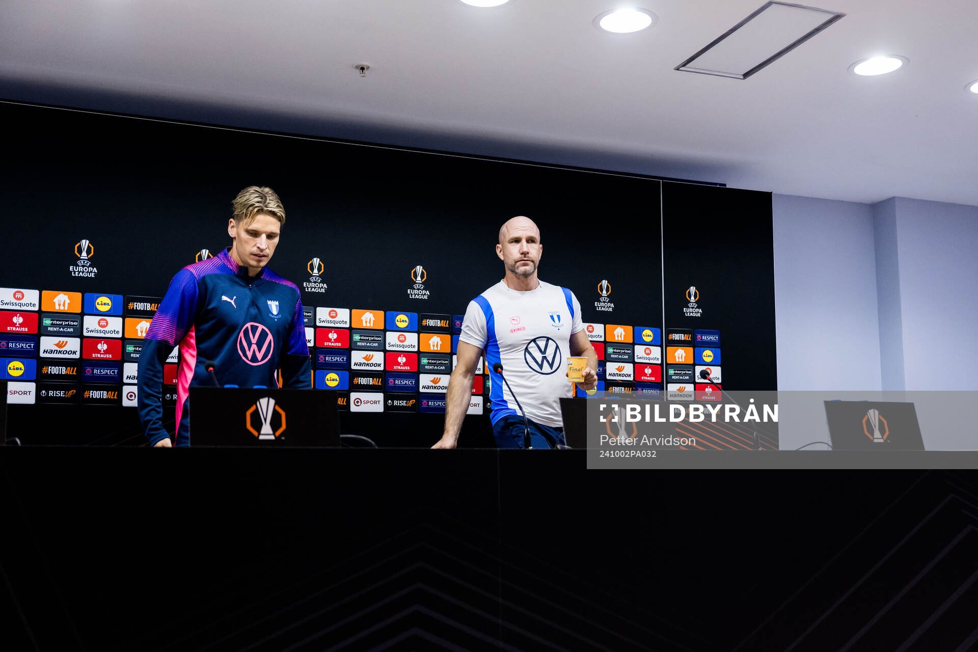 Jens Stryger Larsen and Head coach Henrik Rydström of