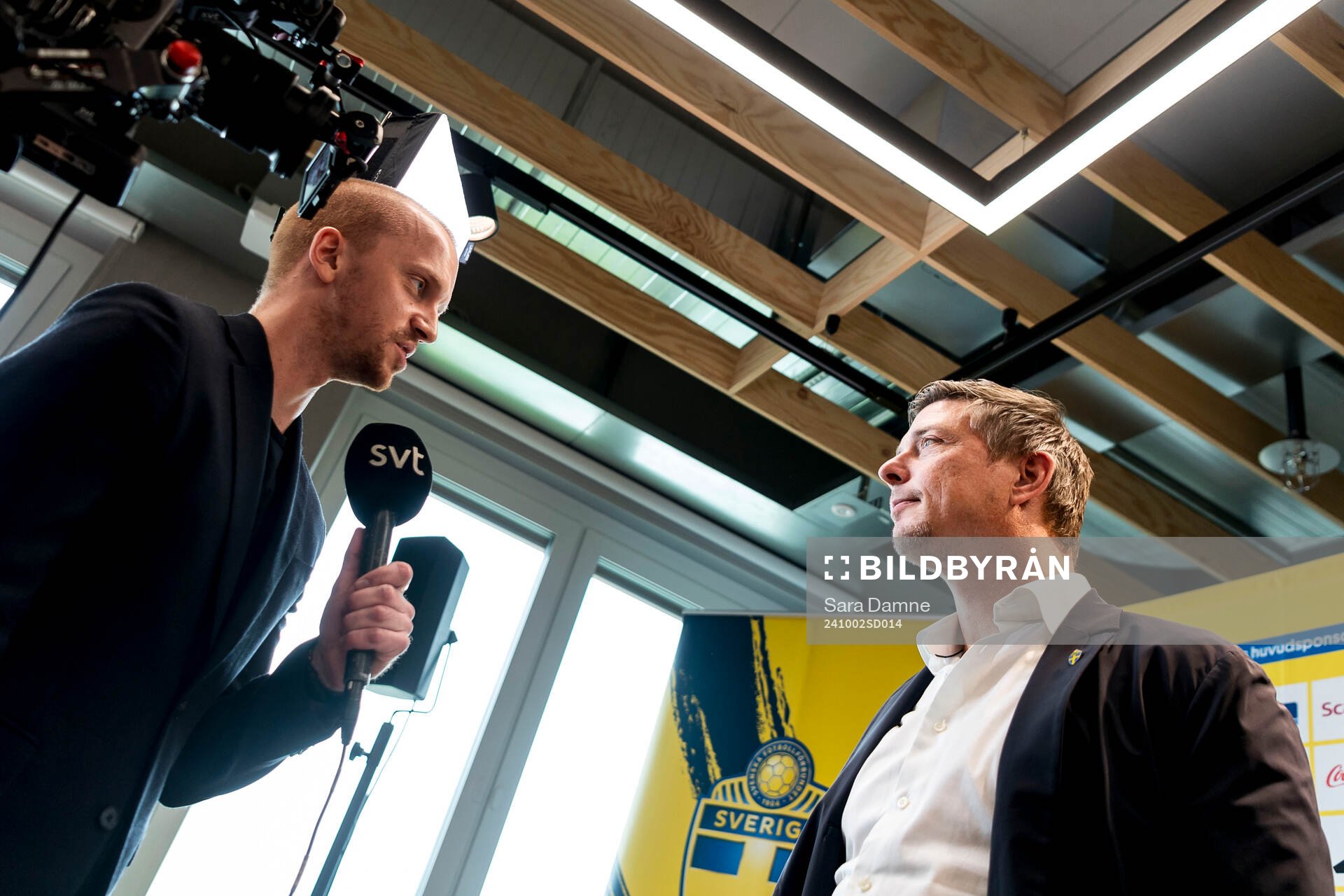 Head coach Jon Dahl Tomasson of the Swedish national