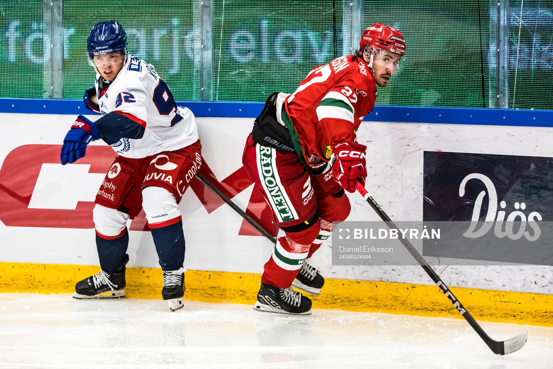 IK Oskarshamns Zion Nybeck och Moras Ludvig Levinsson