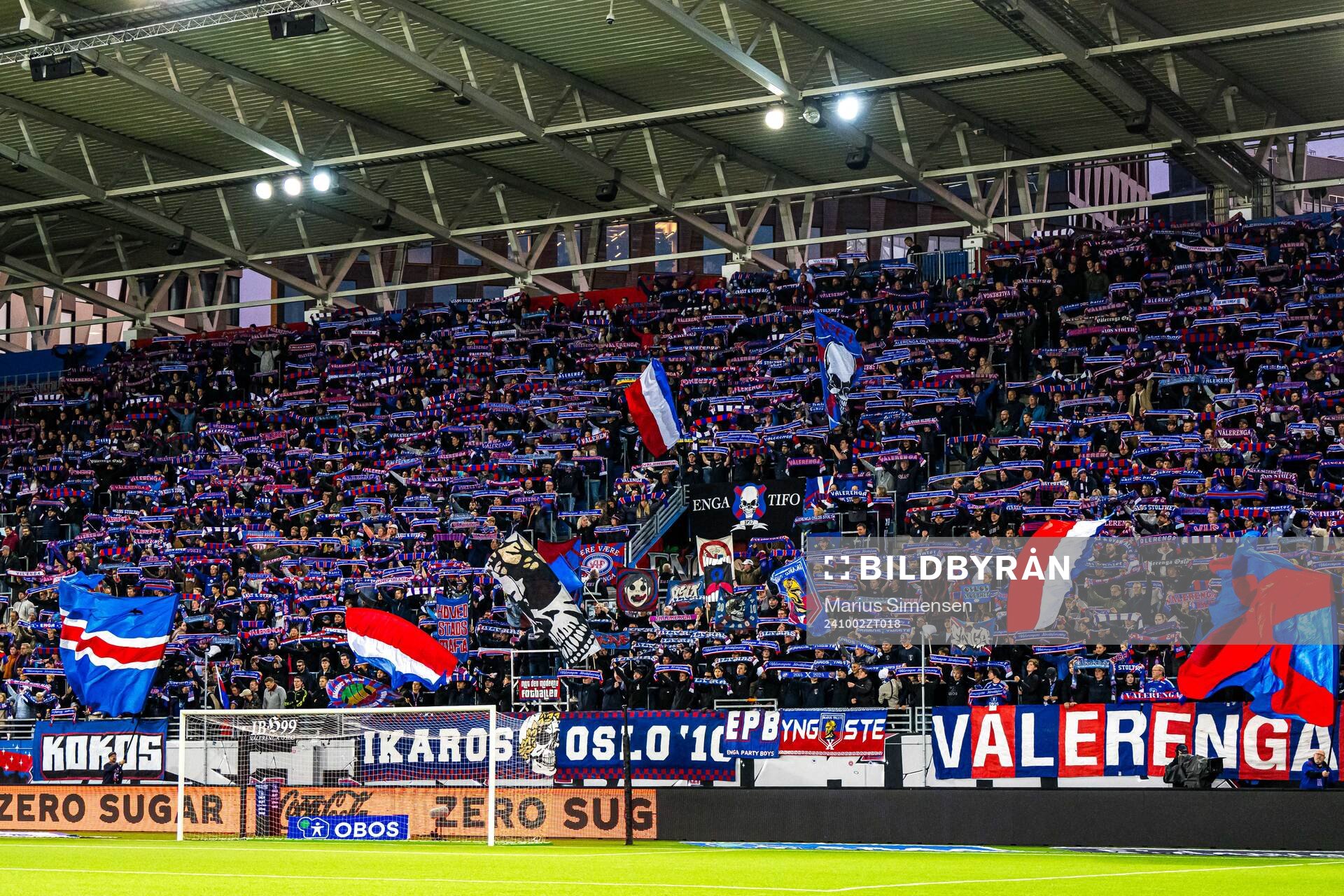 Spectators in the stands