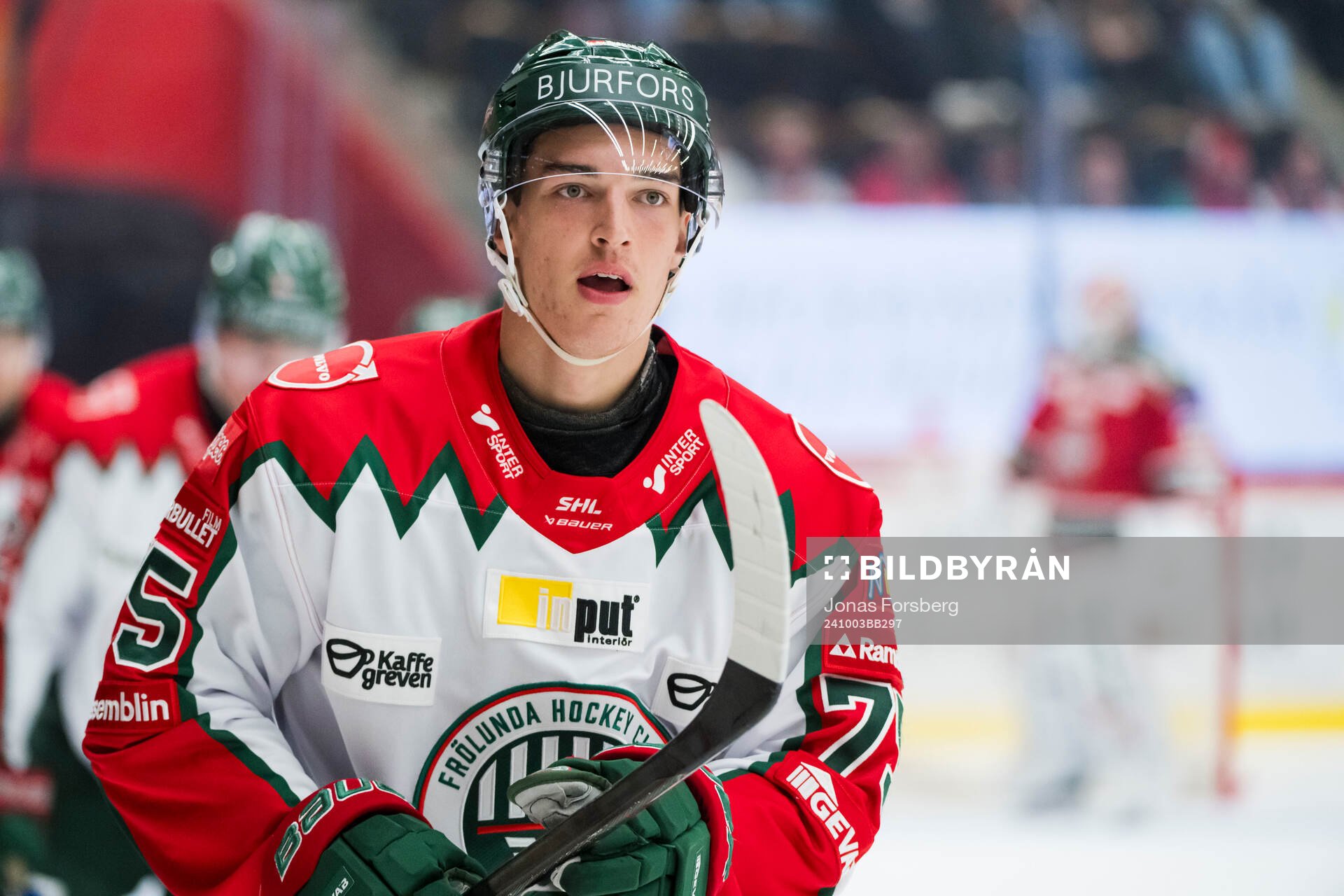 Frölundas David Edstrom jublar