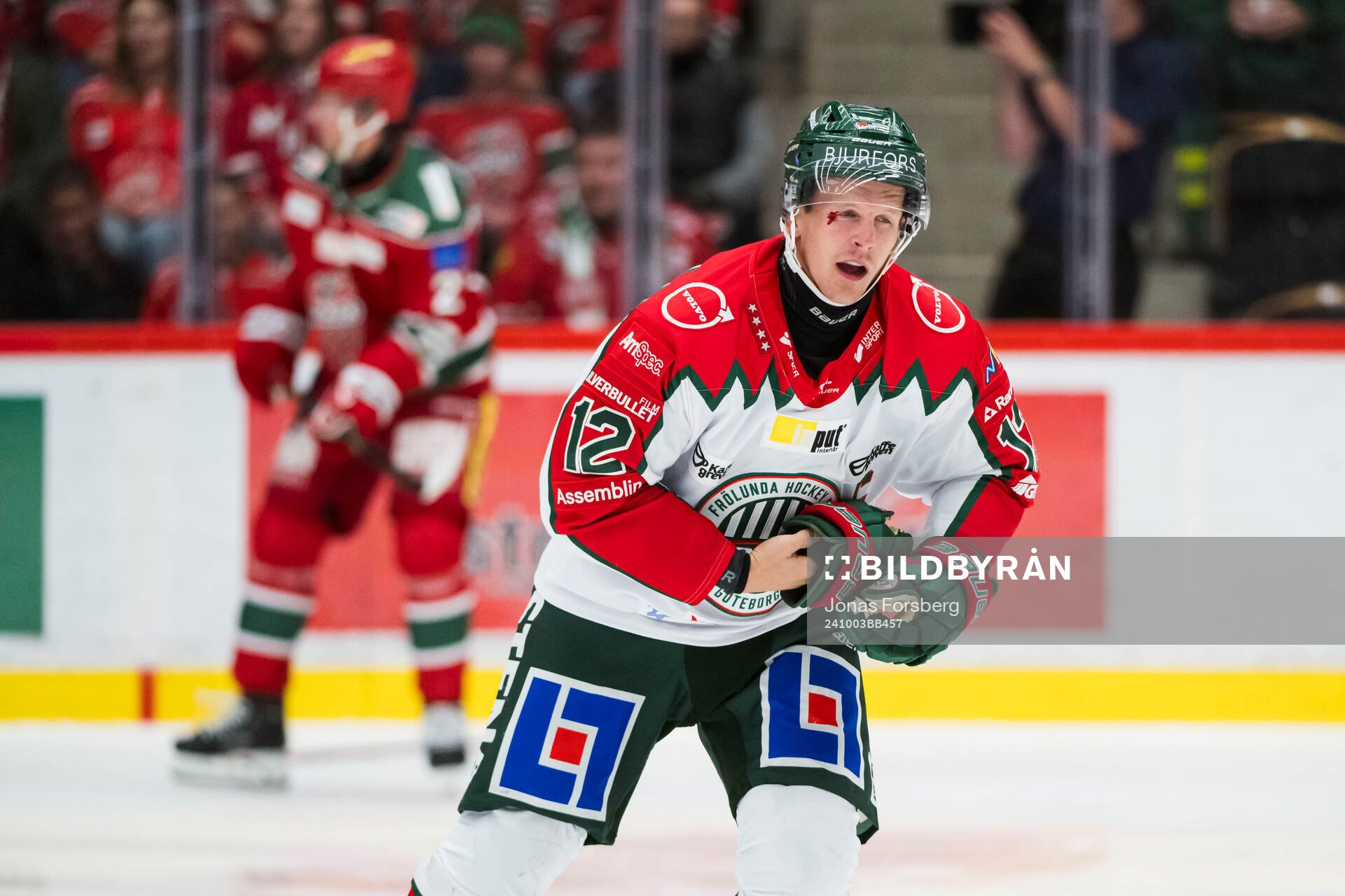 Frölundas Max Friberg har ont