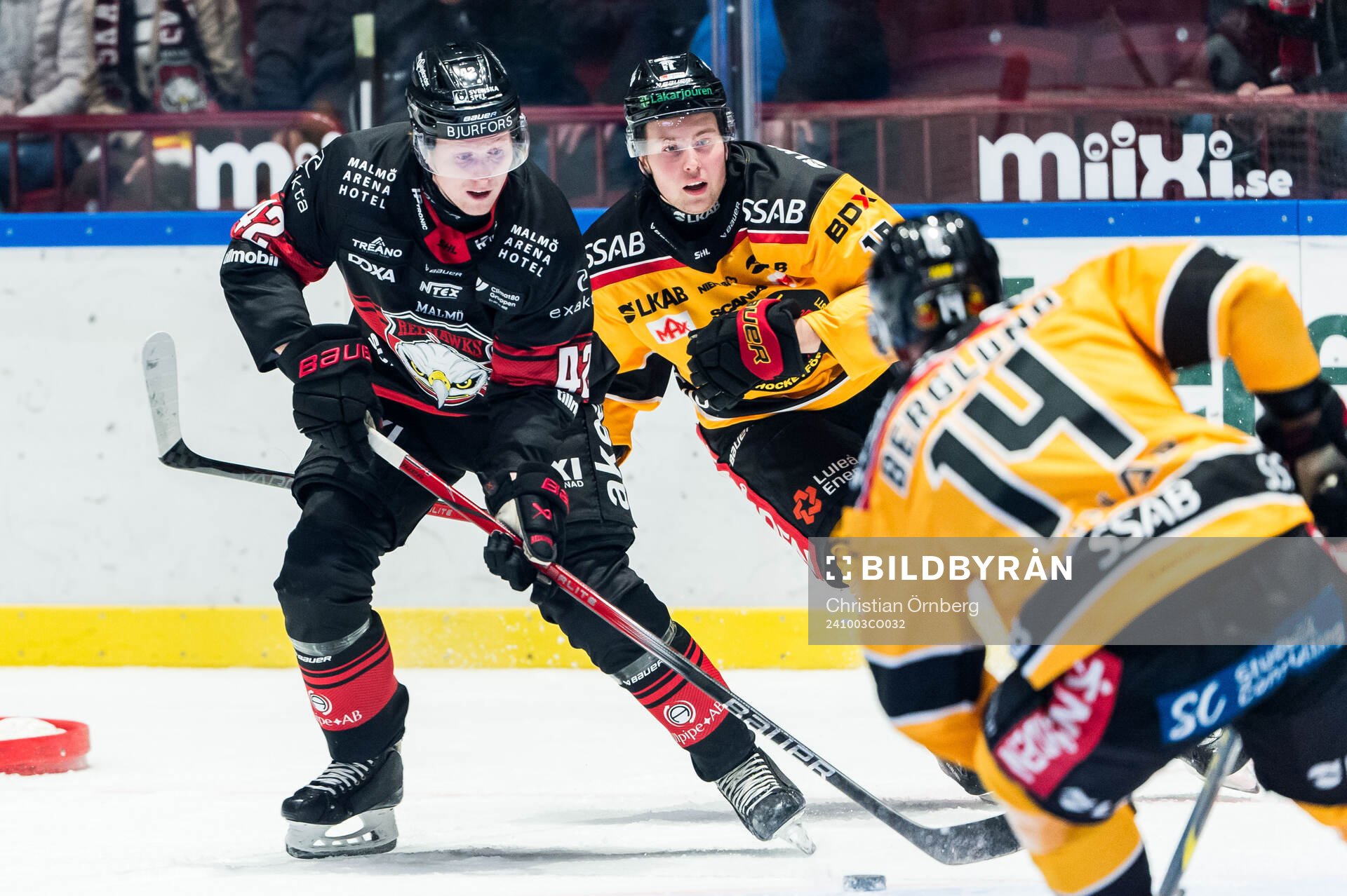 Malmö Redhawks Robin Salo och Luleås David Granberg