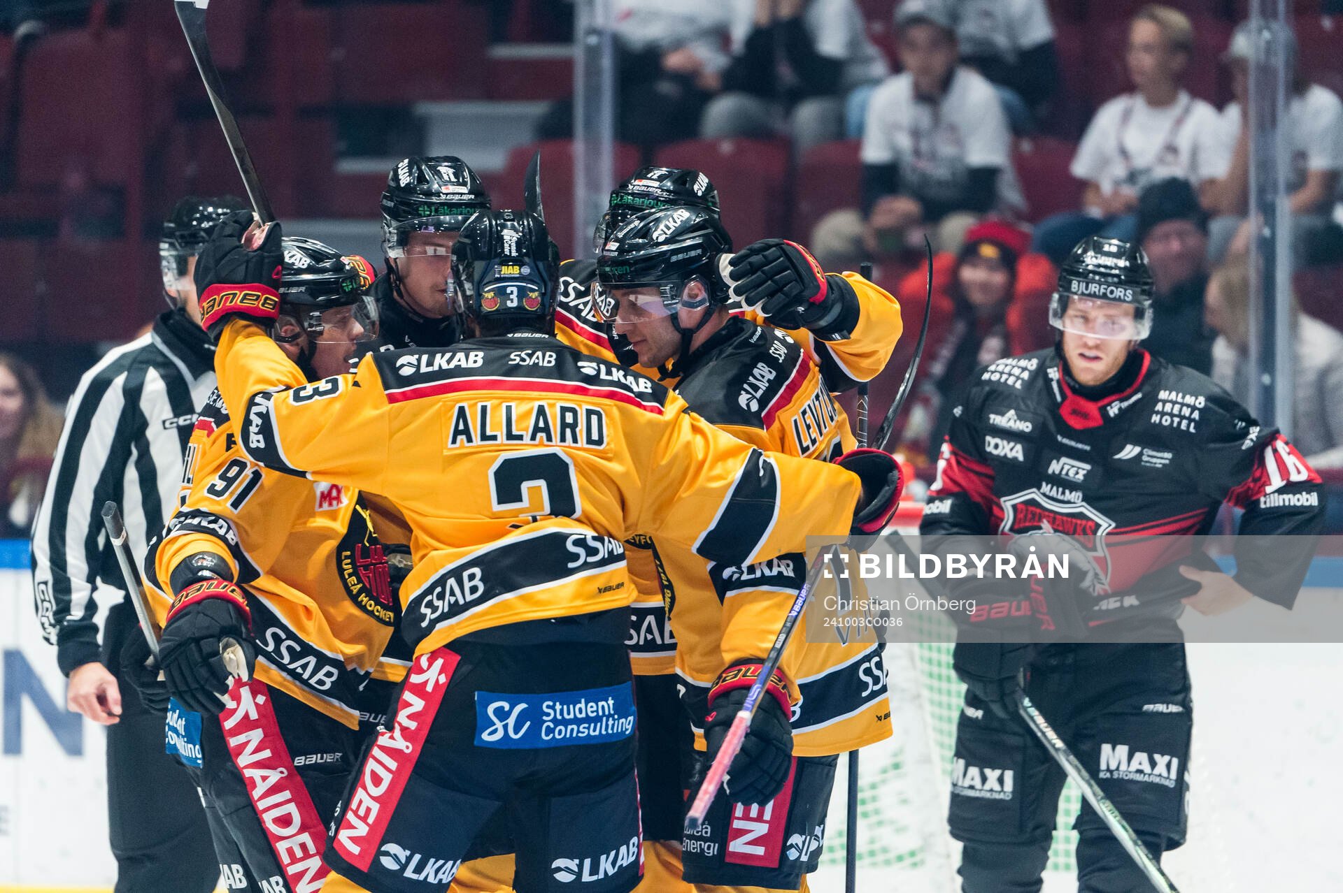 Luleås Markus Nurmi jublar