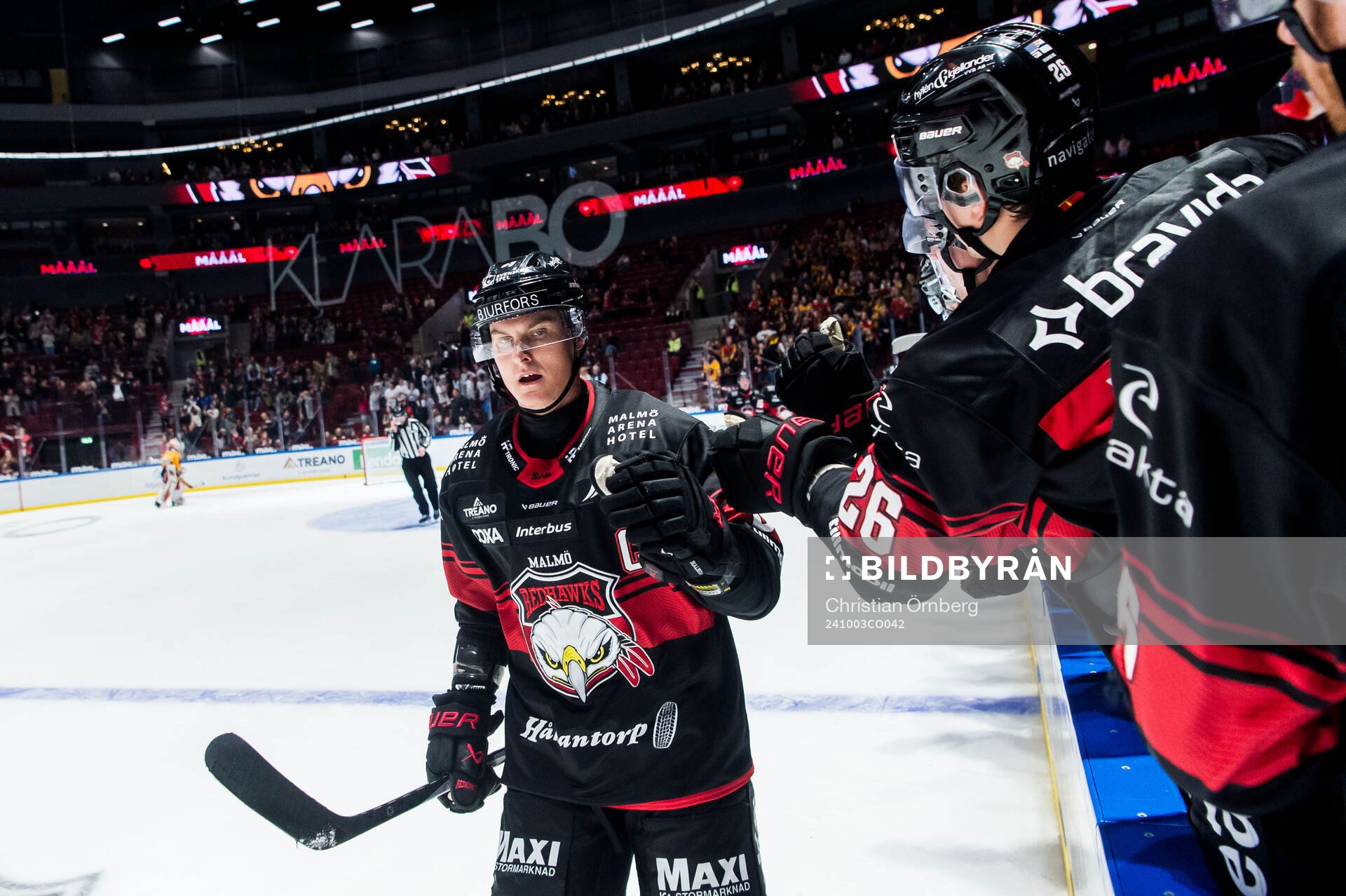 Malmö Redhawks Fredrik Händemark jublar