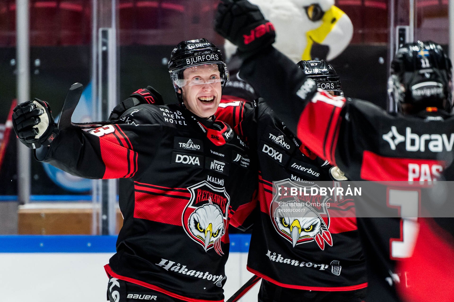 Malmö Redhawks Lassi Thomson jublar